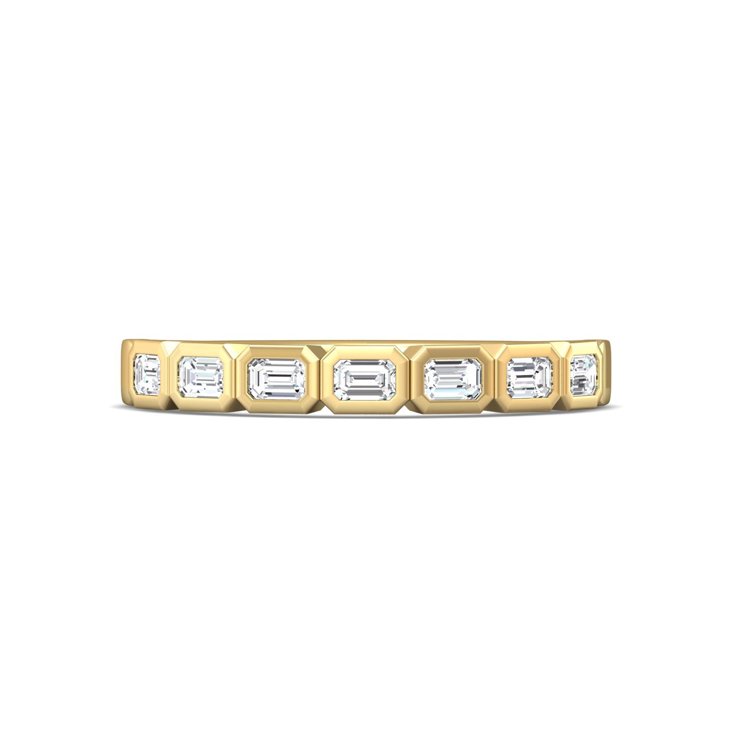 14K Yellow Gold Classic Diamond Bands Anniversary Band