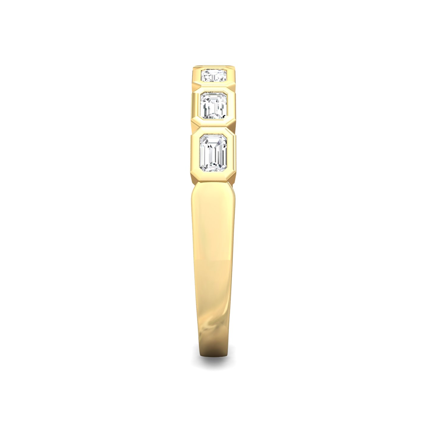 14K Yellow Gold Classic Diamond Bands Anniversary Band
