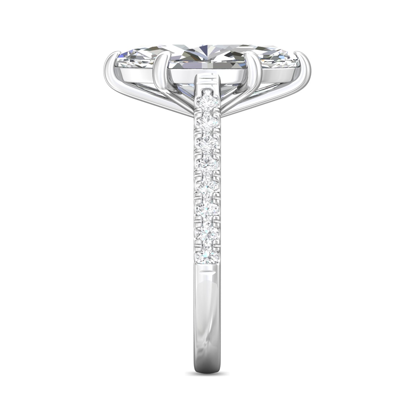 Platinum Marquise Diamond Engagement Ring