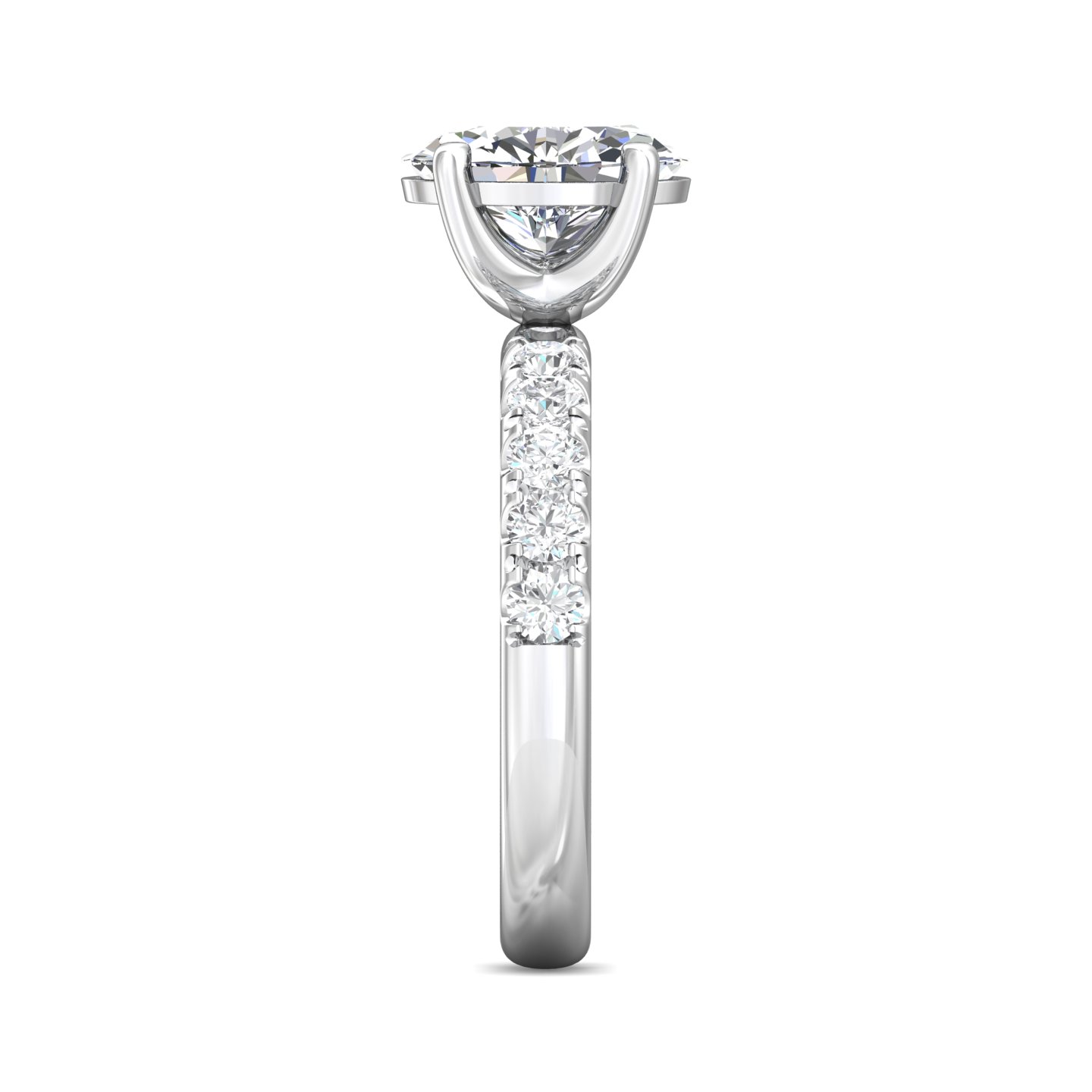 Platinum Oval Diamond Engagement Ring