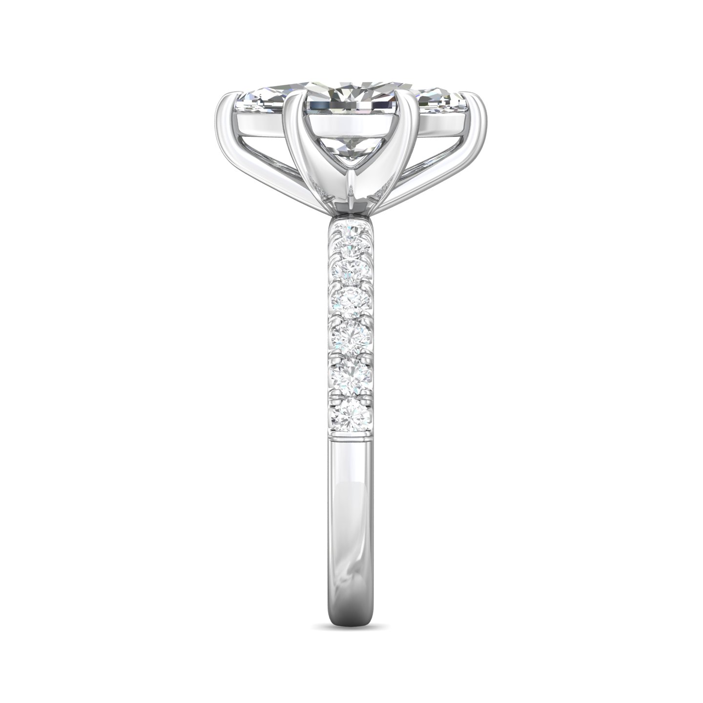 Platinum Marquise Diamond Engagement Ring