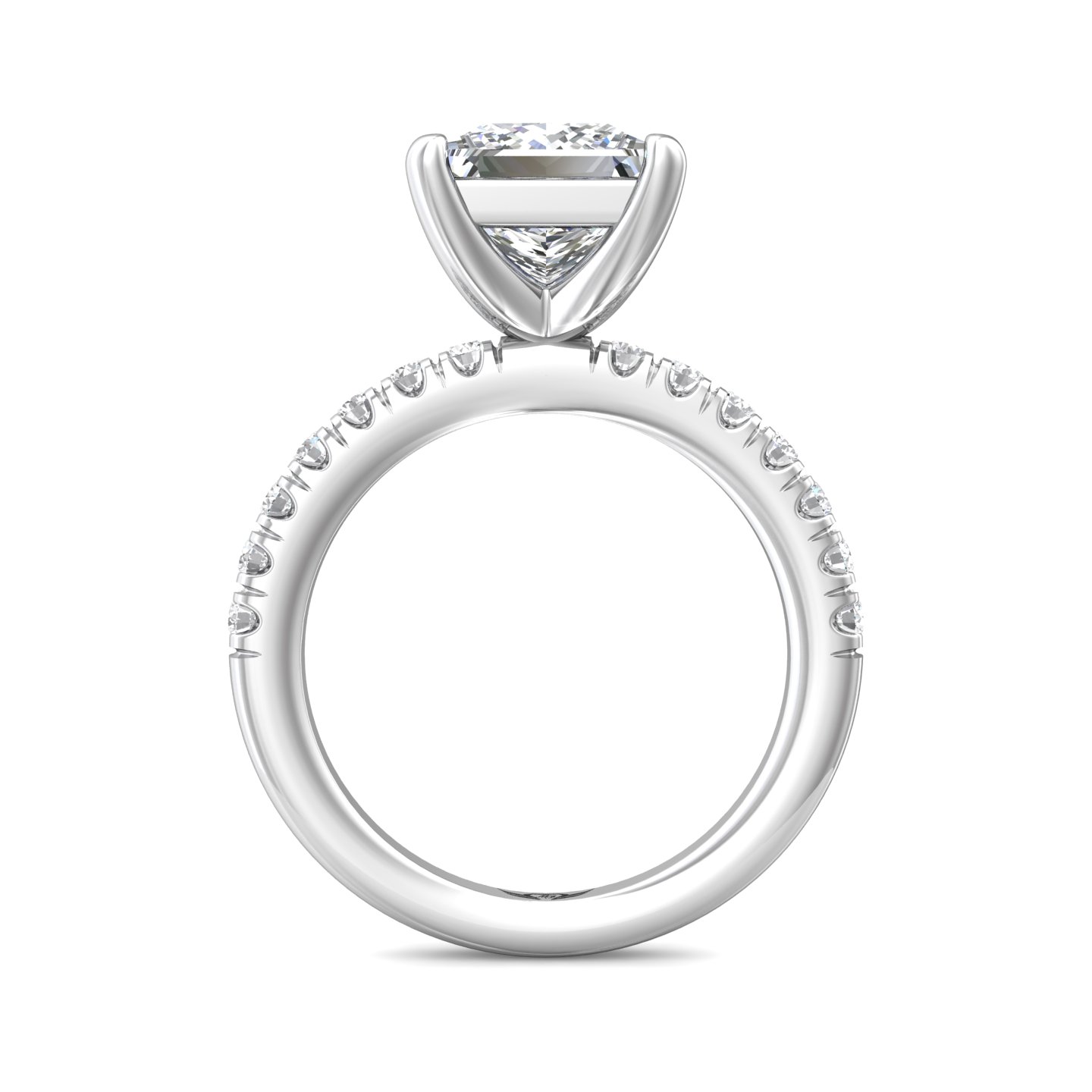 Platinum Princess Diamond Engagement Ring