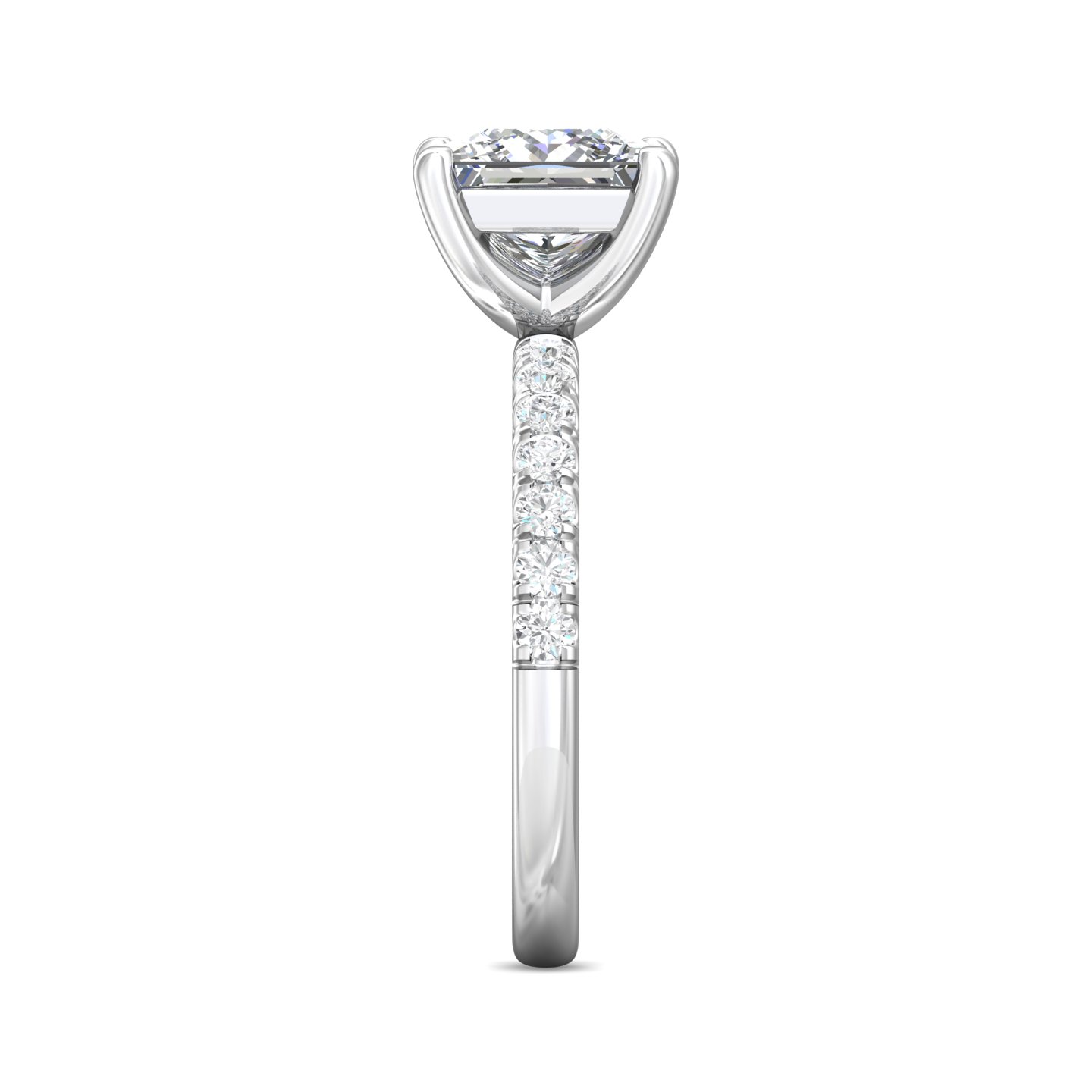 Platinum Princess Diamond Engagement Ring