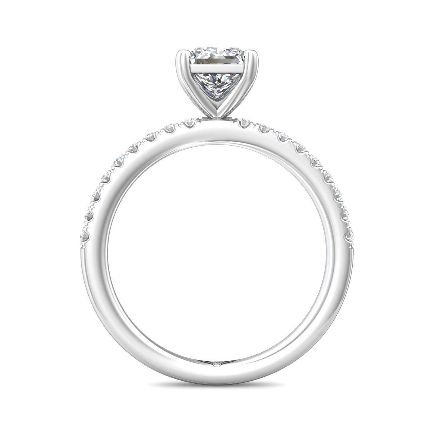 Platinum Princess Diamond Engagement Ring