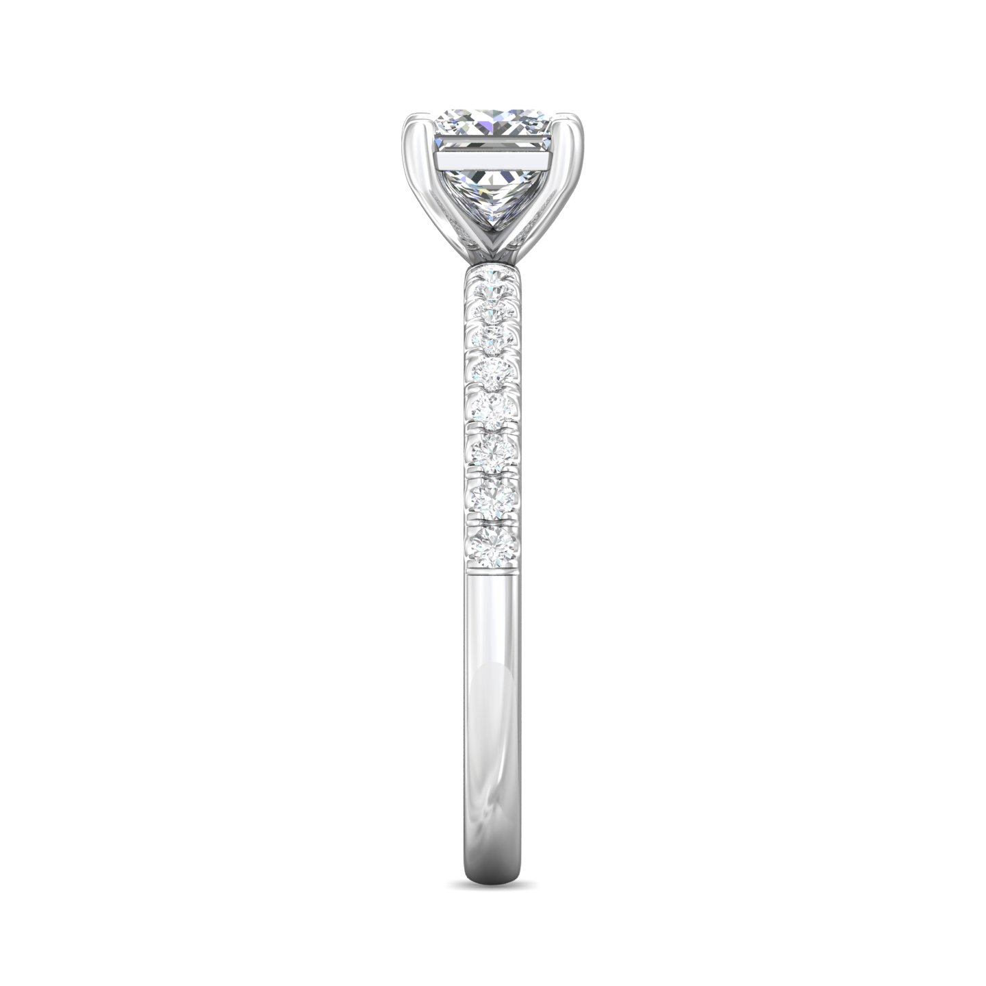 Platinum Princess Diamond Engagement Ring