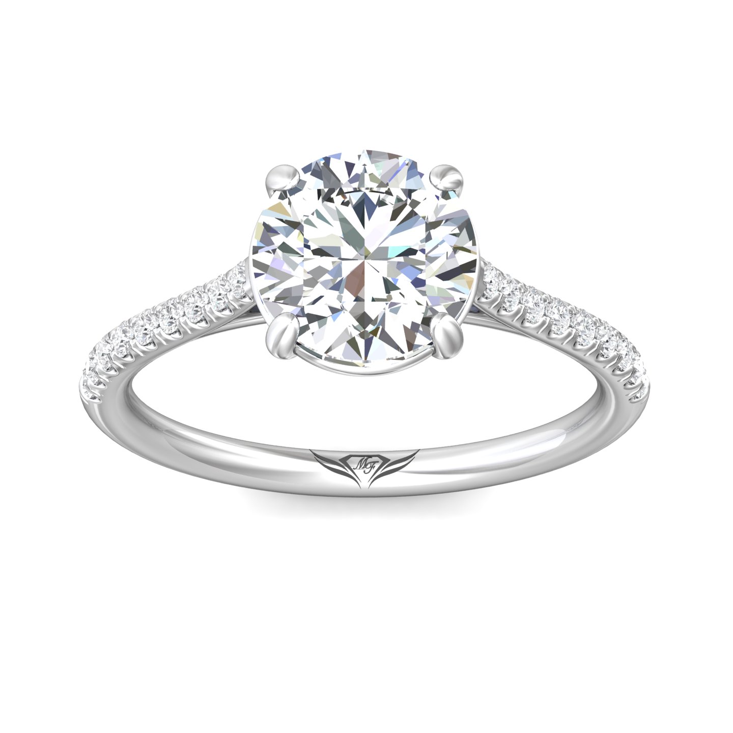 Platinum Oval Diamond Engagement Ring