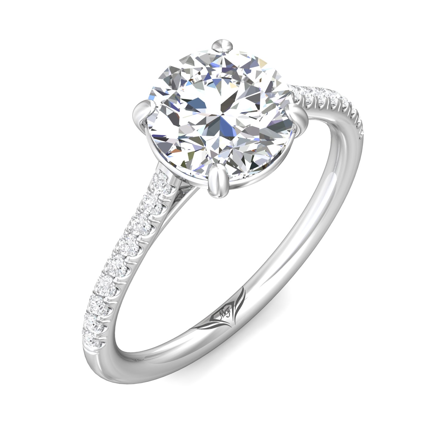 Platinum Oval Diamond Engagement Ring