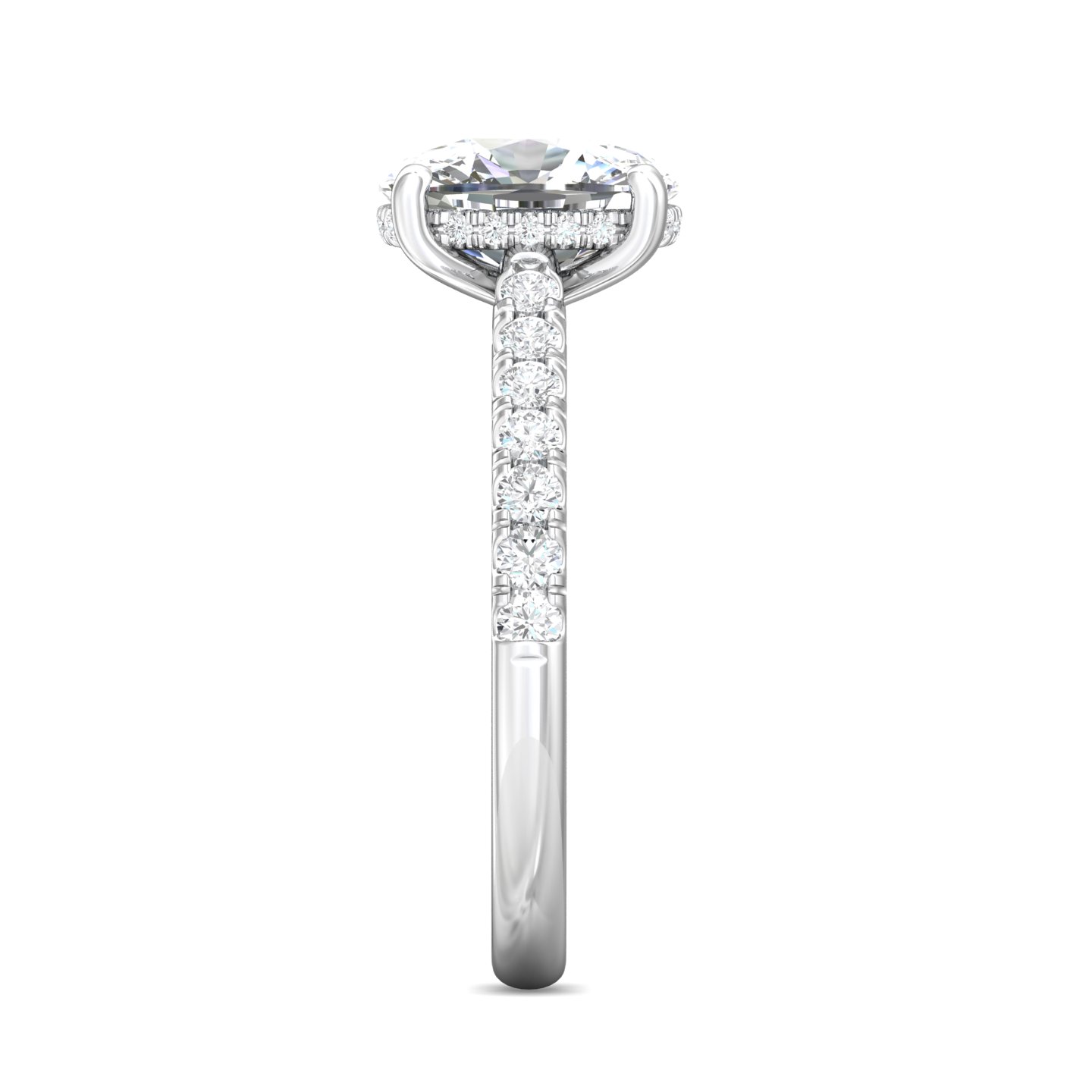 Platinum Cushion Diamond Engagement Ring