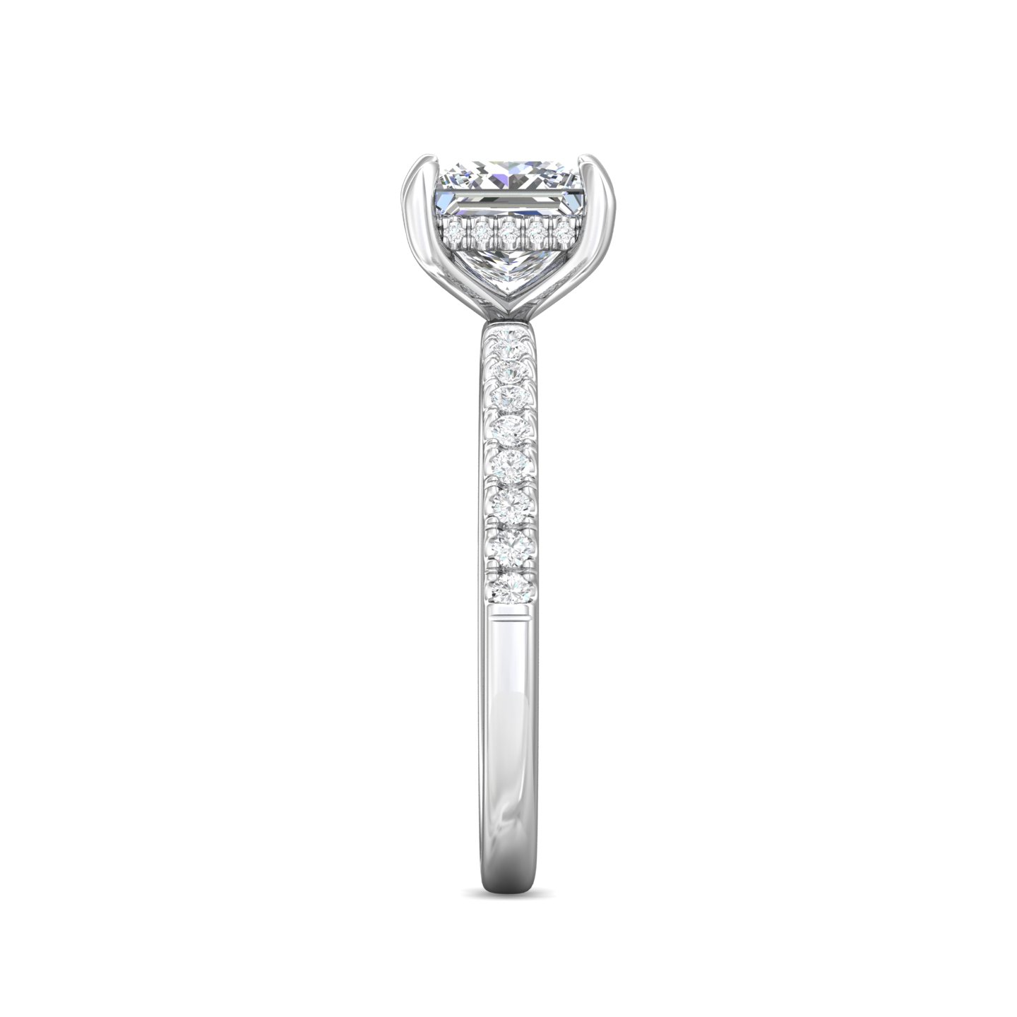 Platinum Princess Diamond Engagement Ring