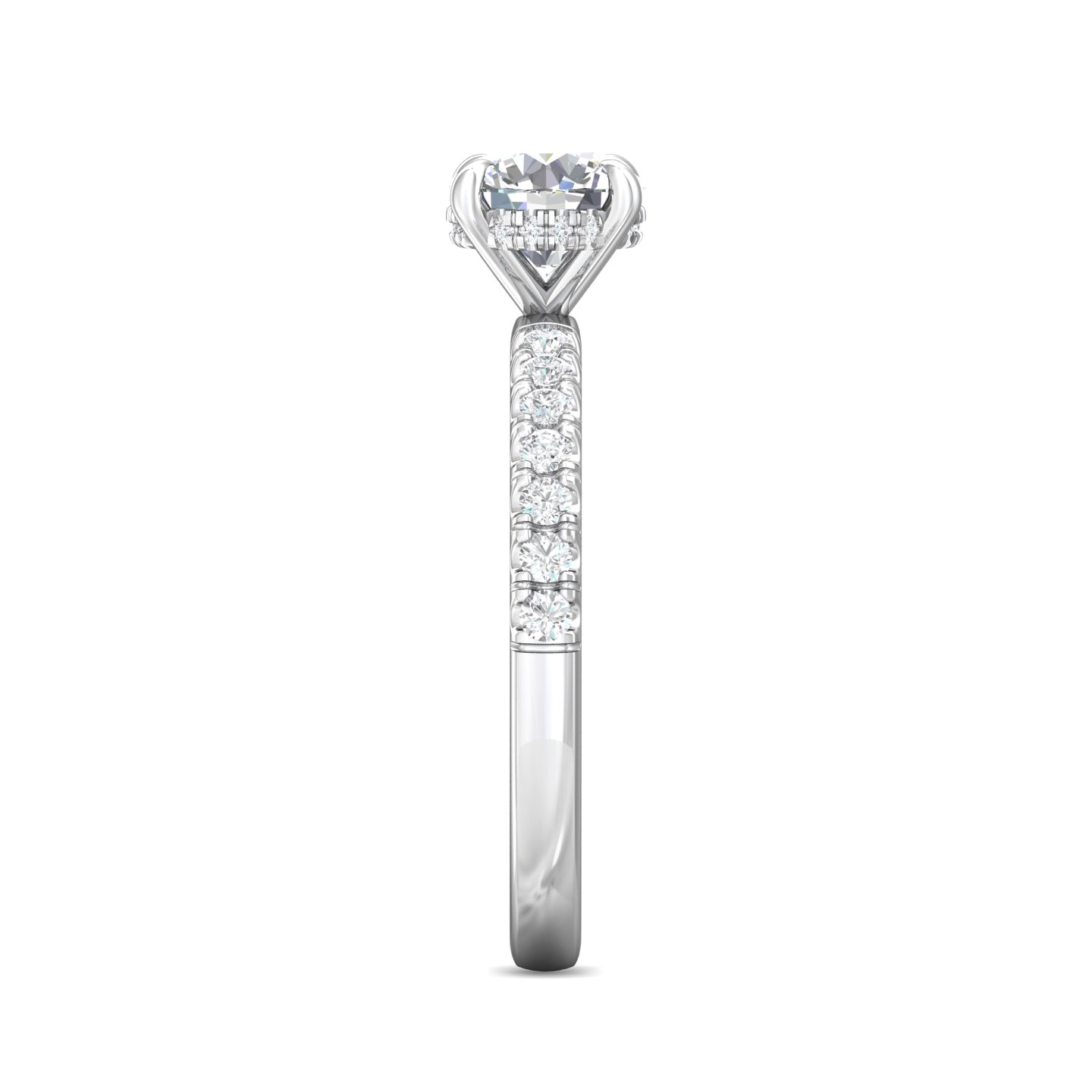 Platinum Round Diamond Engagement Ring