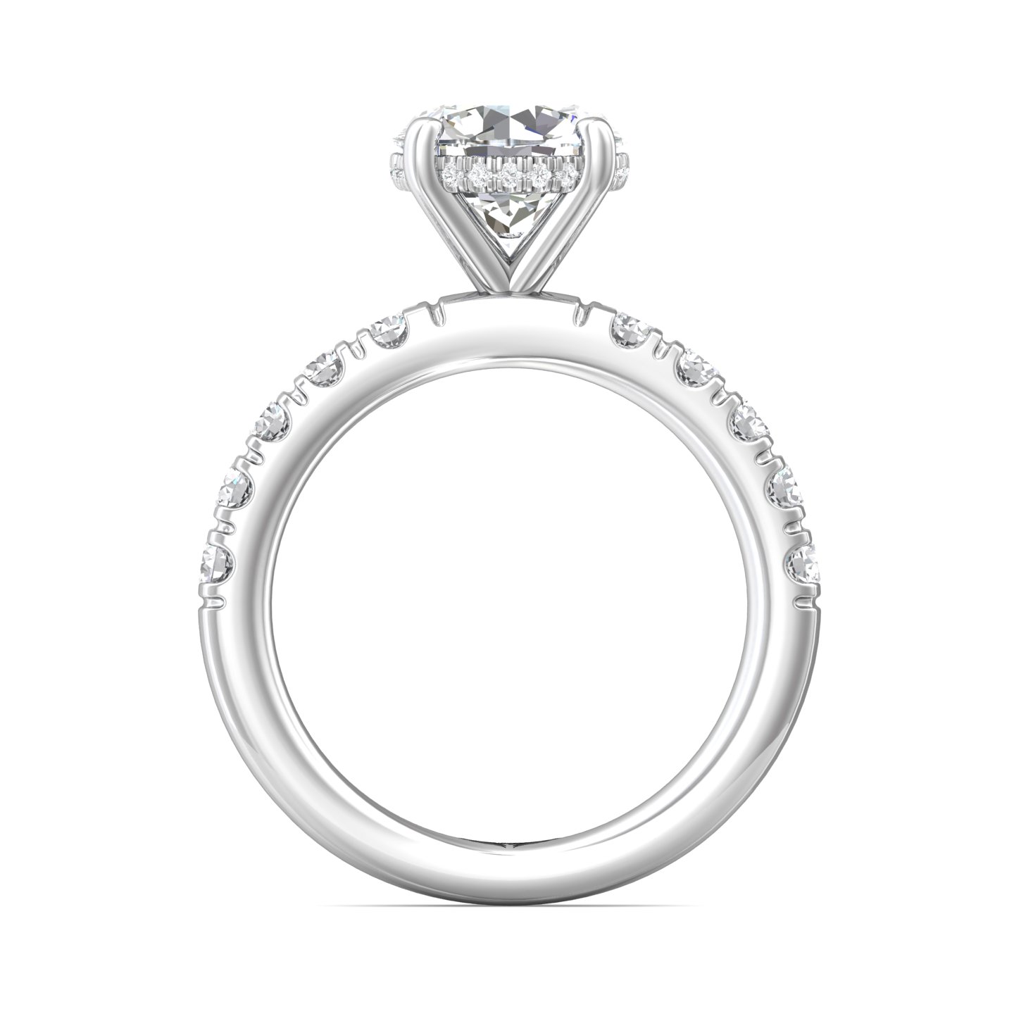 Platinum Round Diamond Engagement Ring