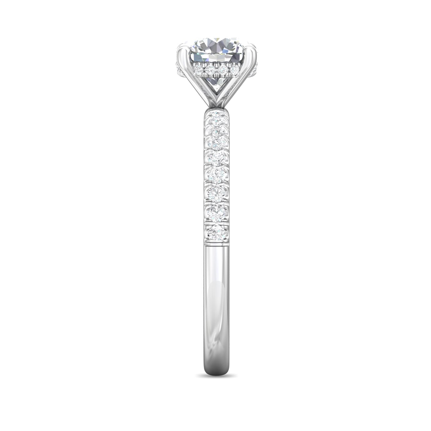 Platinum Round Diamond Engagement Ring