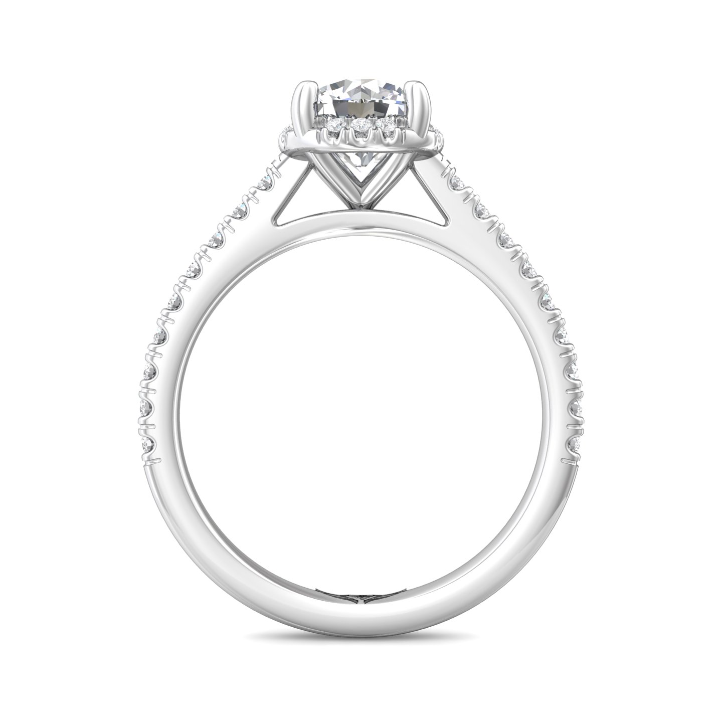 Platinum Round Diamond Engagement Ring