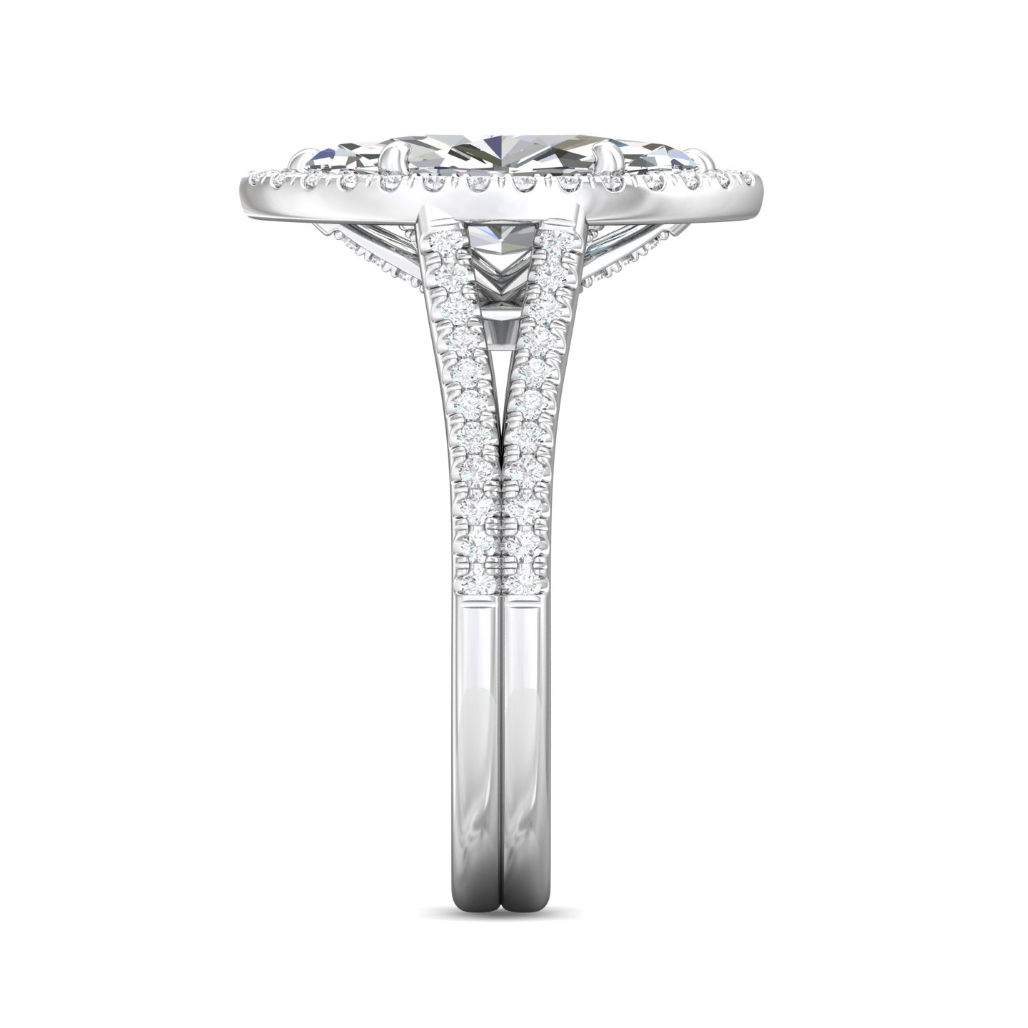 Platinum Marquise Diamond Engagement Ring