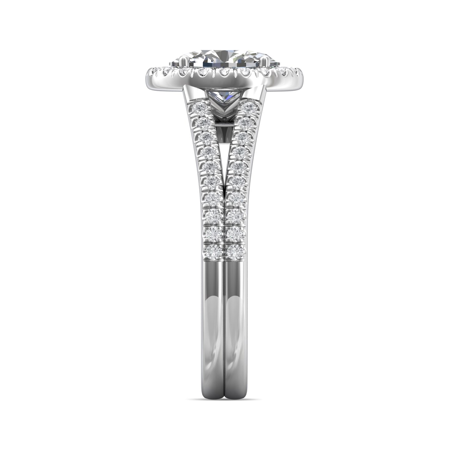 Platinum Oval Diamond Engagement Ring