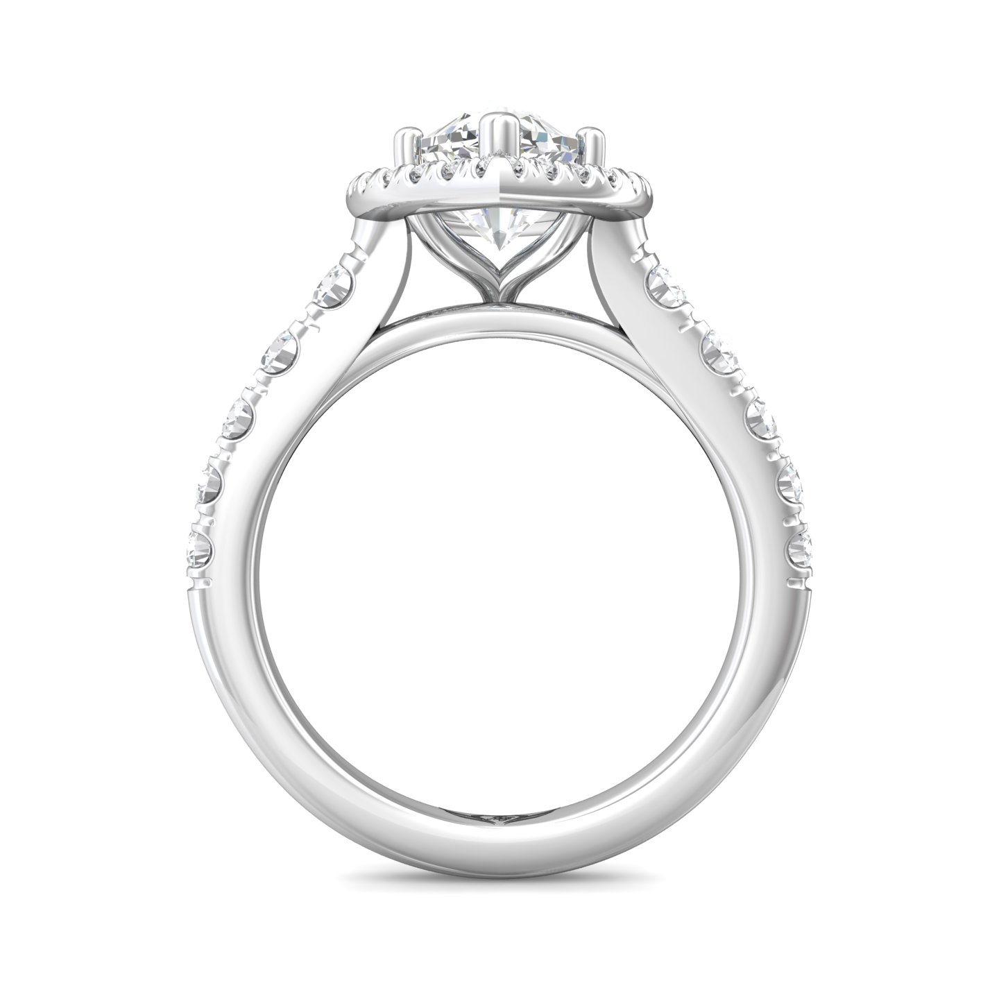 Platinum Marquise Diamond Engagement Ring