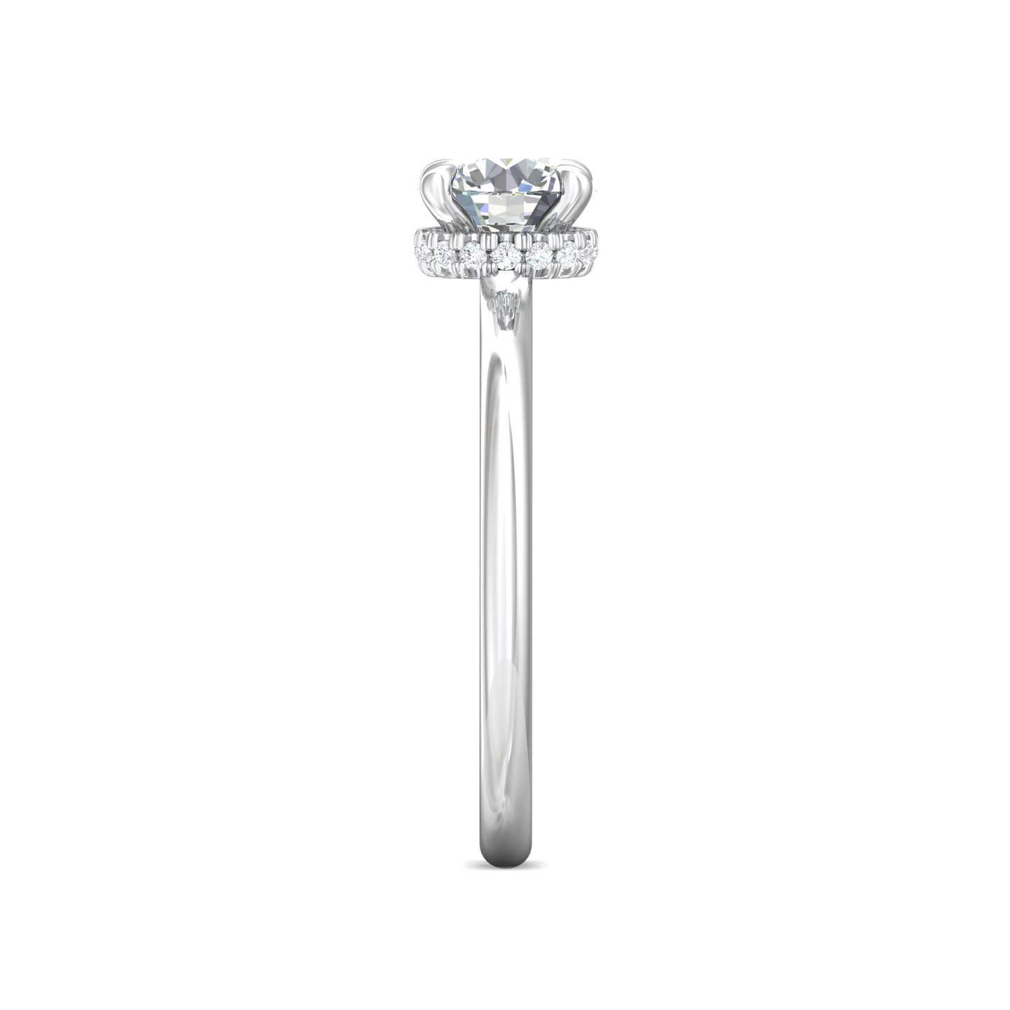 Platinum Round Diamond Engagement Ring