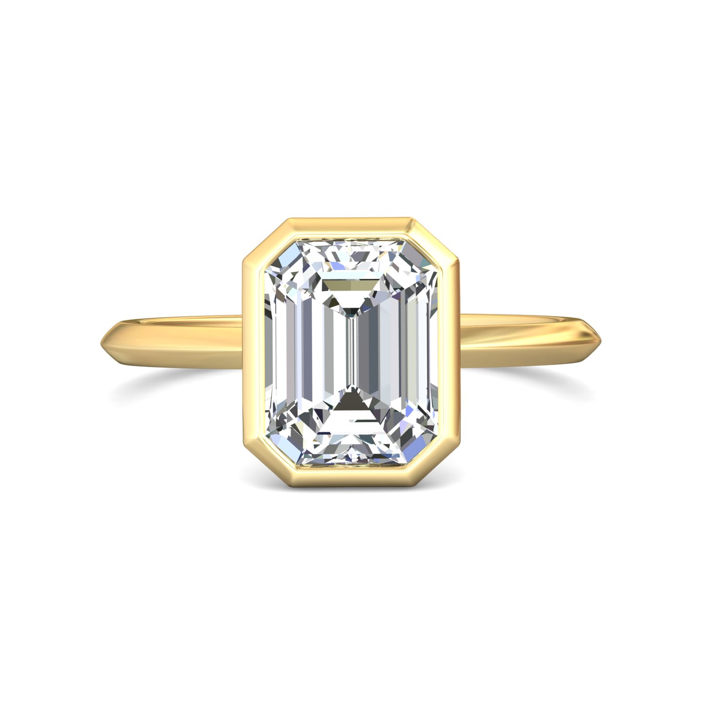 14K Yellow Gold Solitaire Engagement Ring