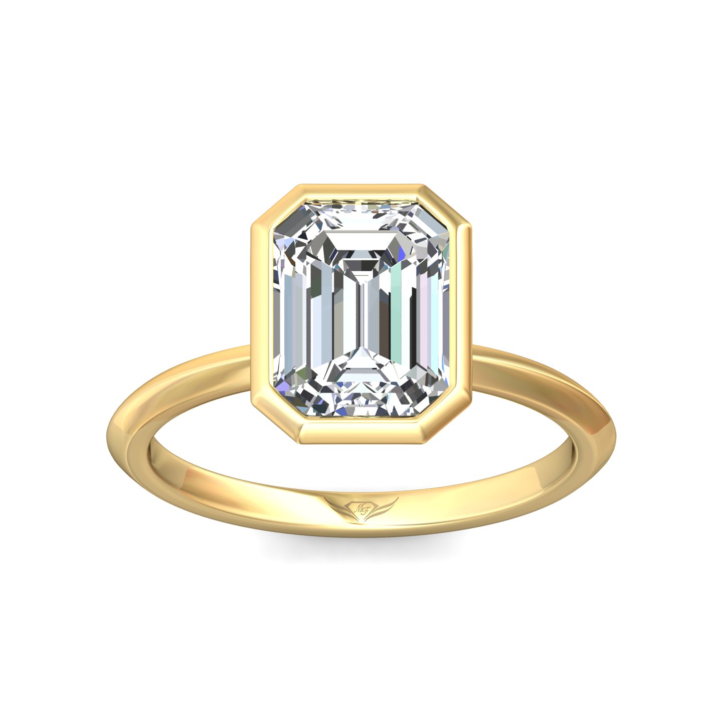 14K Yellow Gold Solitaire Engagement Ring