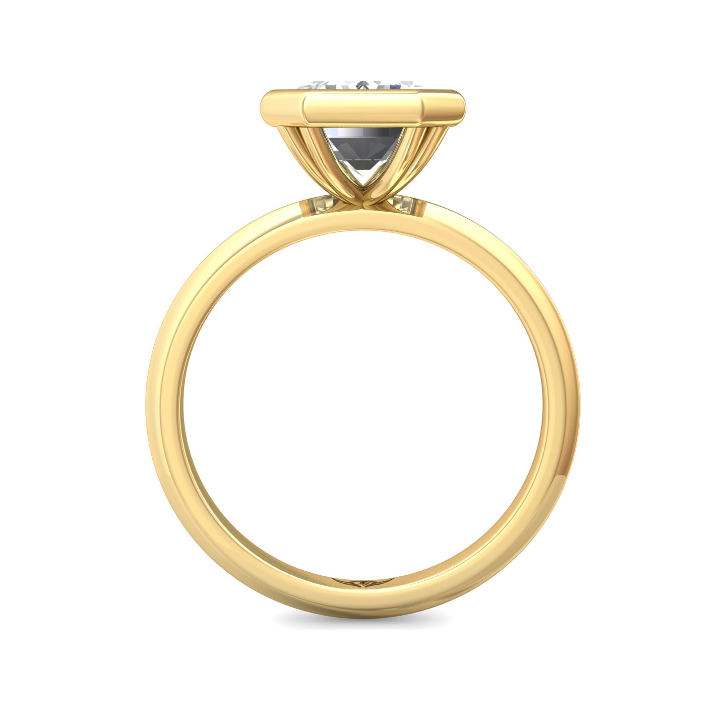 14K Yellow Gold Solitaire Engagement Ring