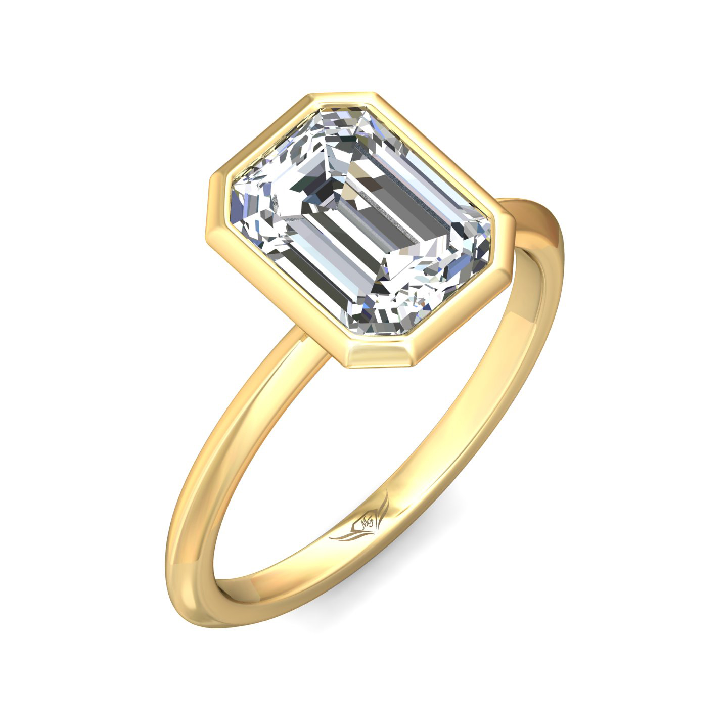 14K Yellow Gold Solitaire Engagement Ring