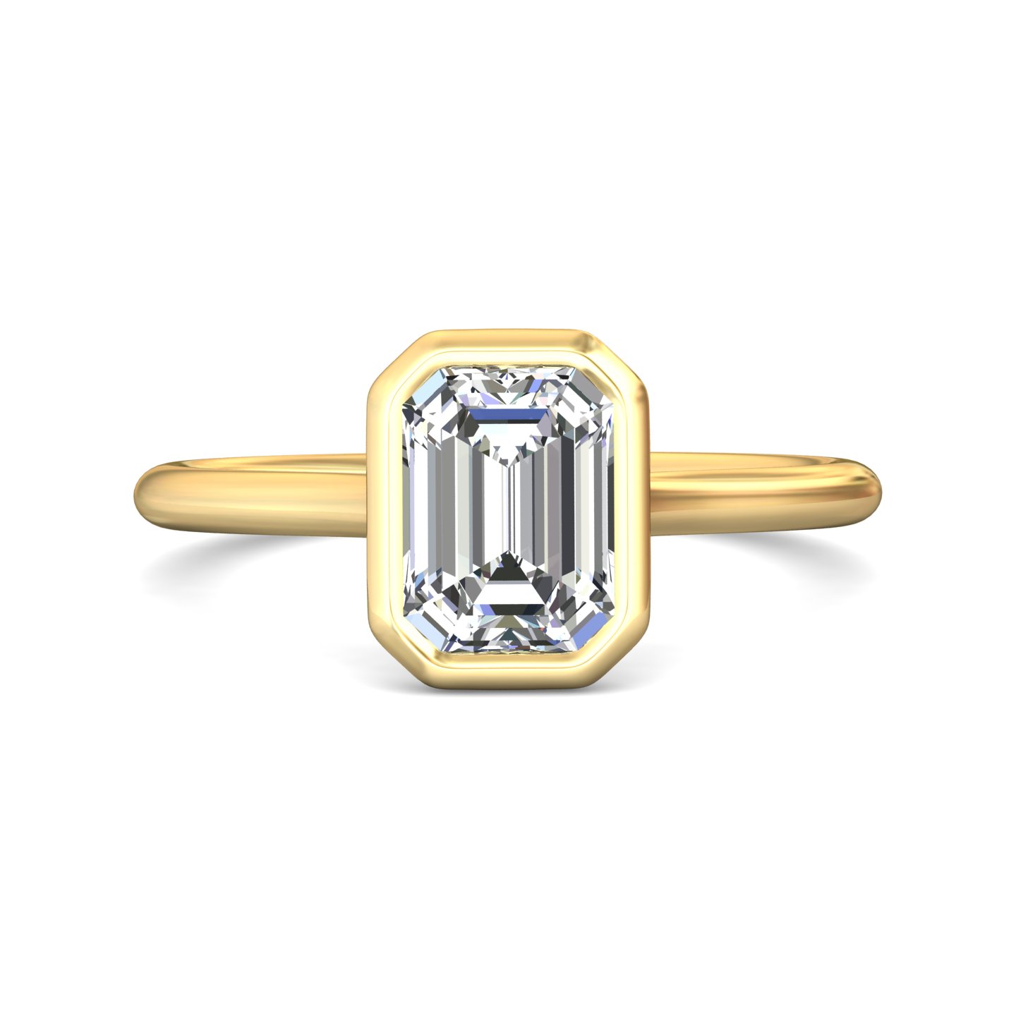 14K Yellow Gold Solitaire Engagement Ring
