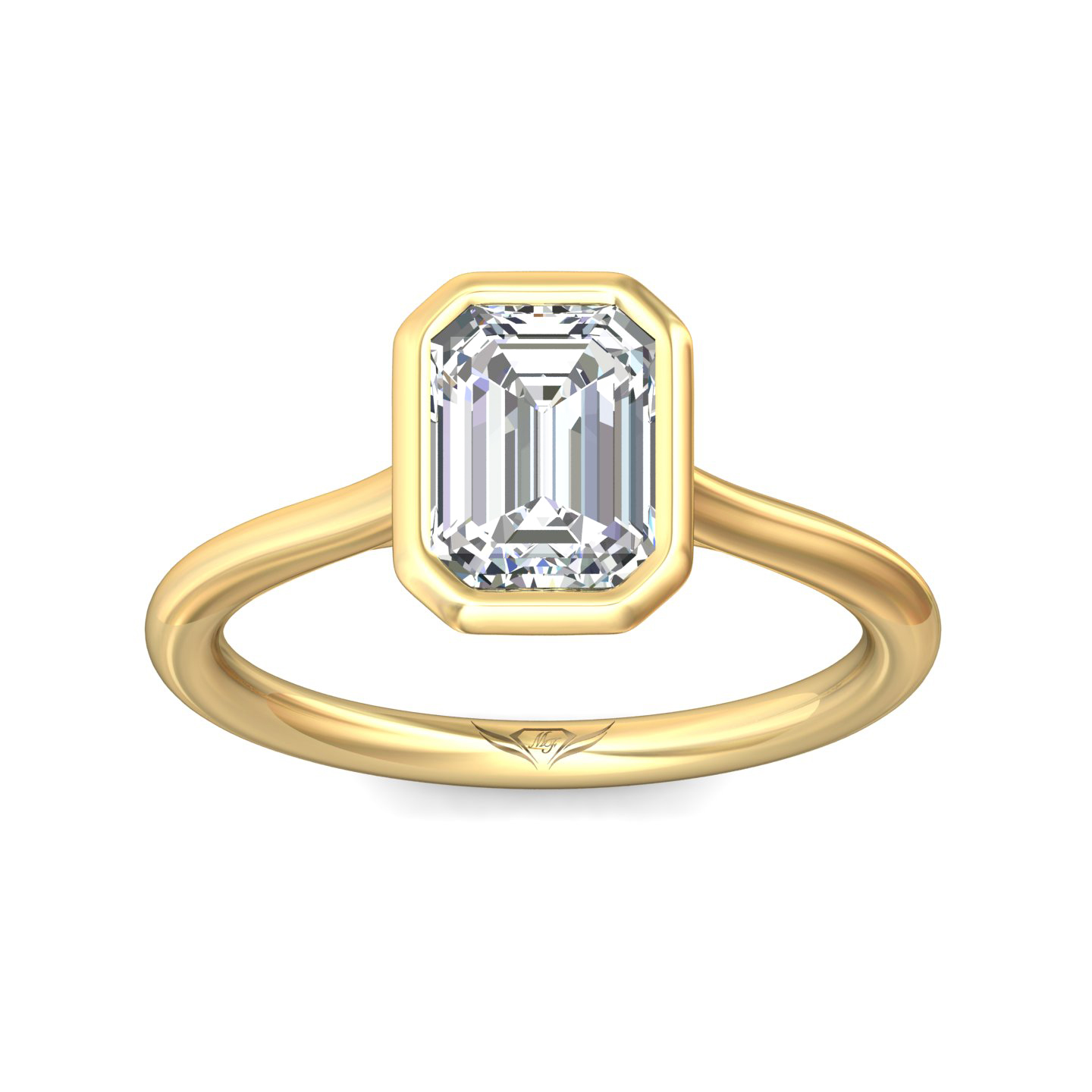 14K Yellow Gold Solitaire Engagement Ring