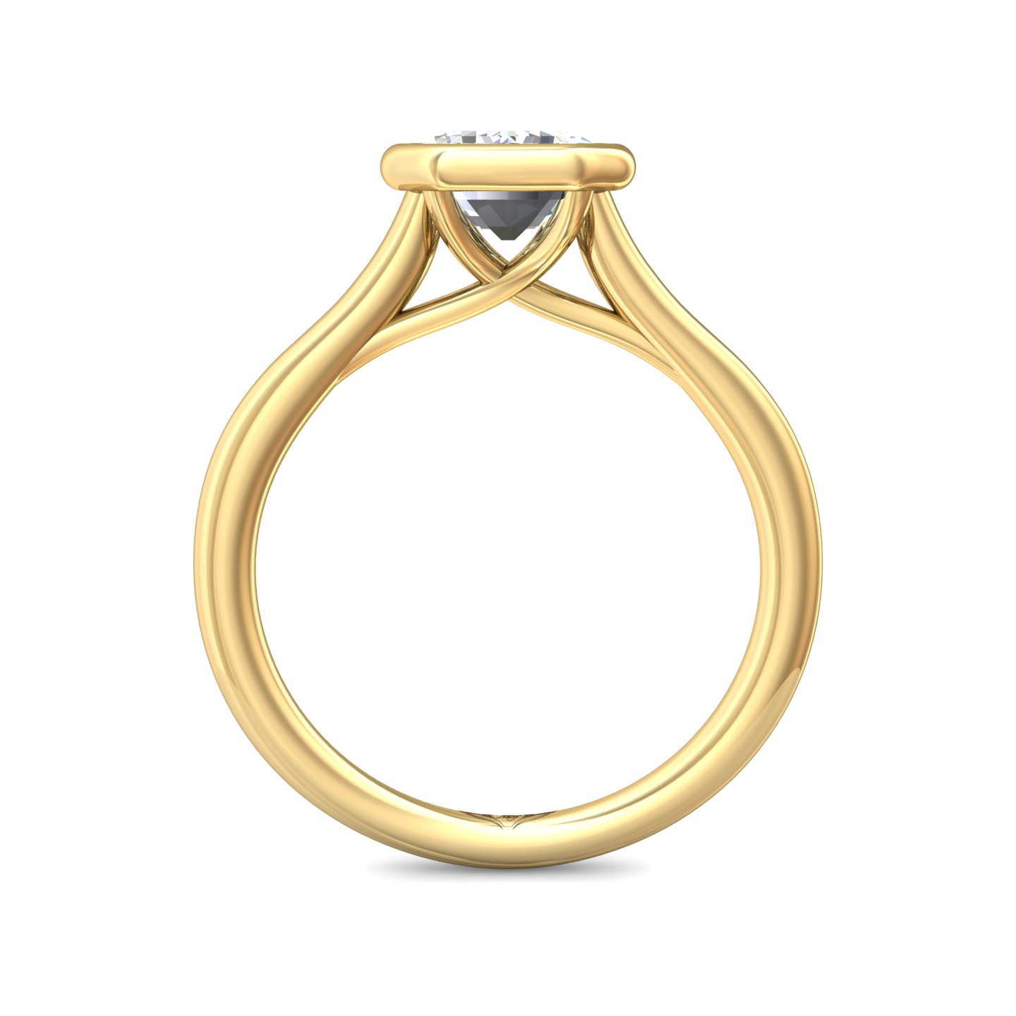 14K Yellow Gold Solitaire Engagement Ring