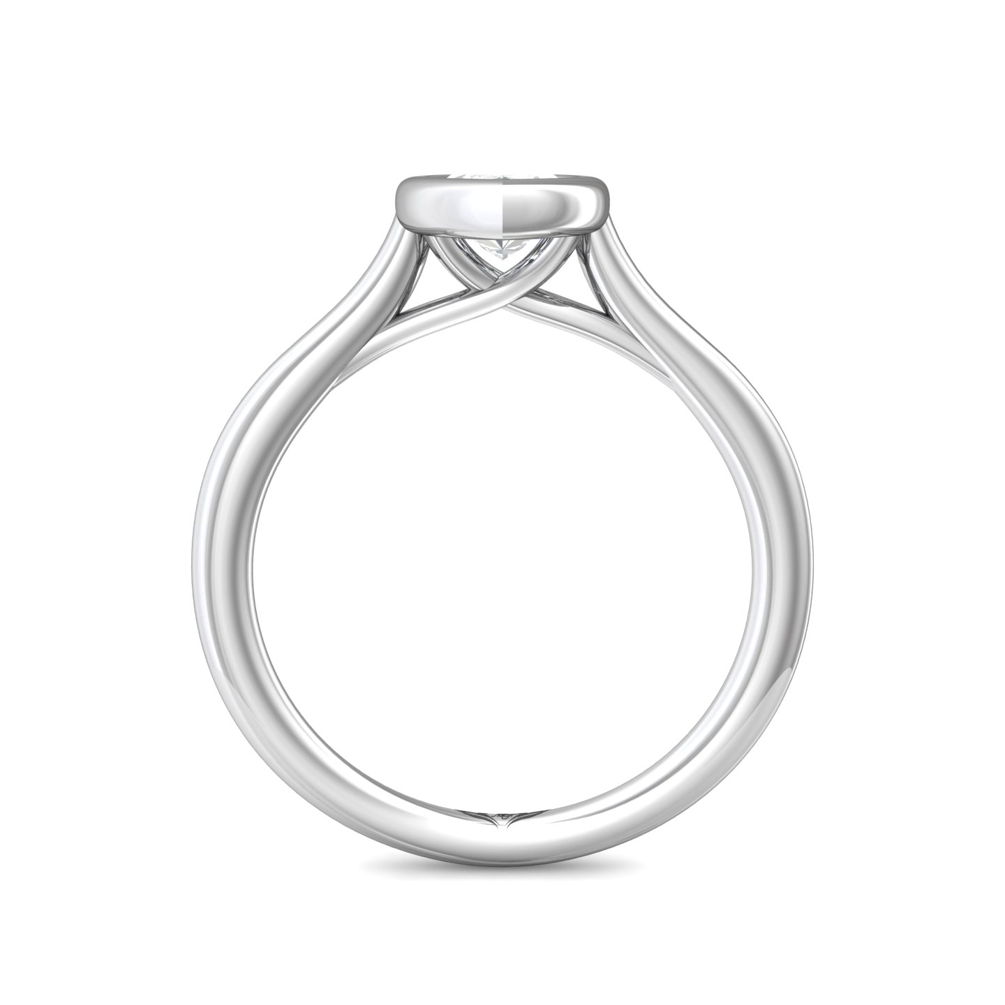 18K White Gold Marquise Diamond Engagement Ring