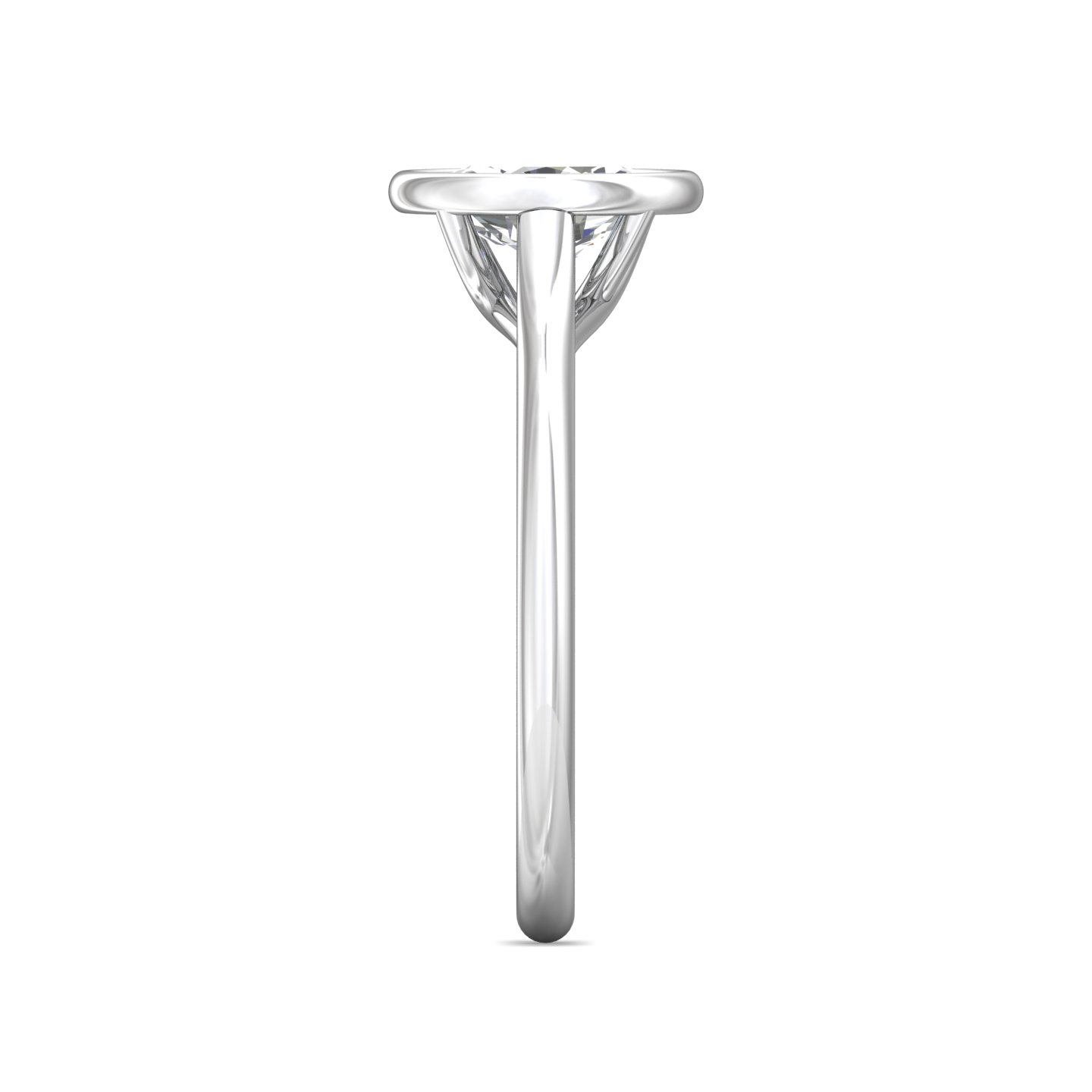Platinum Oval Diamond Engagement Ring