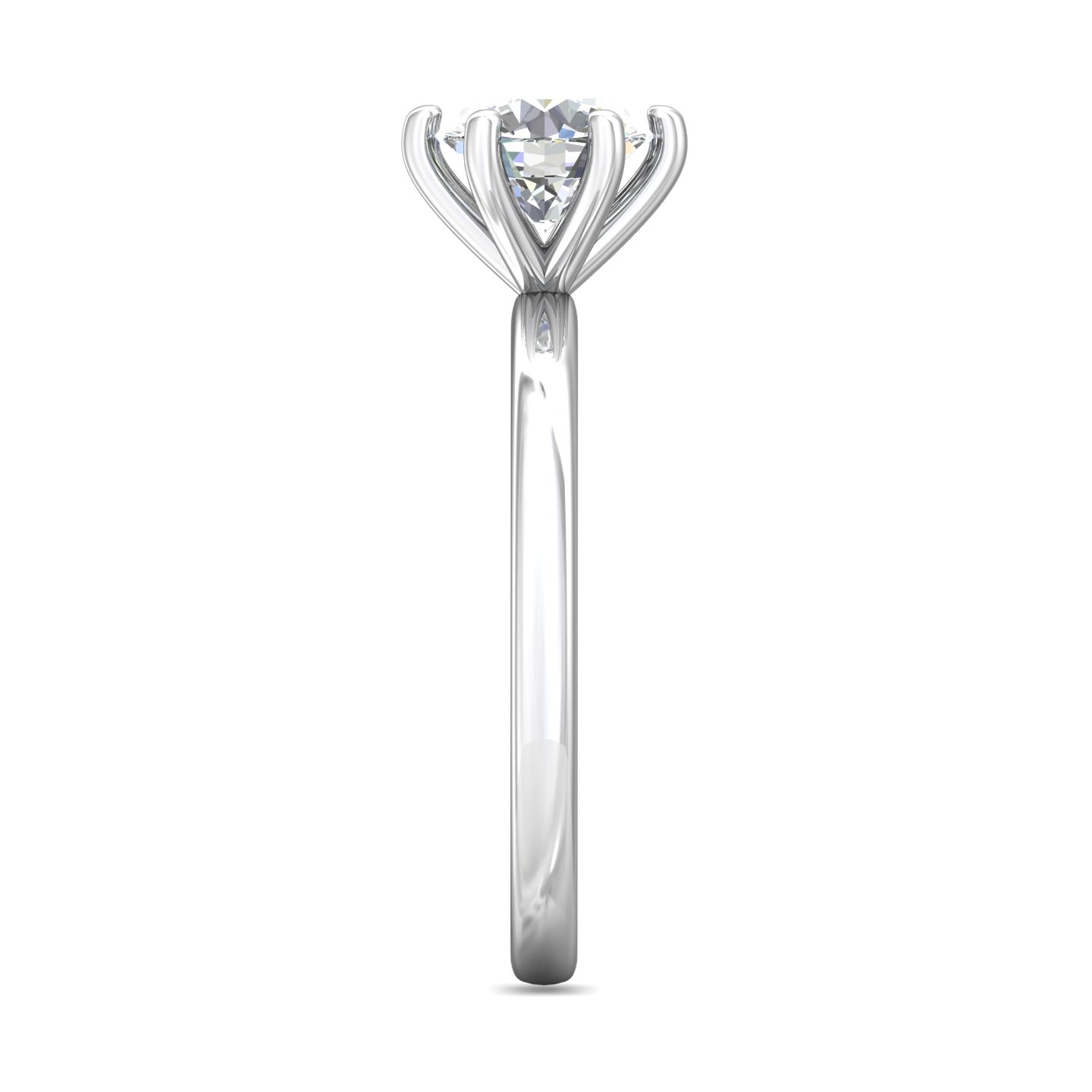 Platinum Round Diamond Engagement Ring
