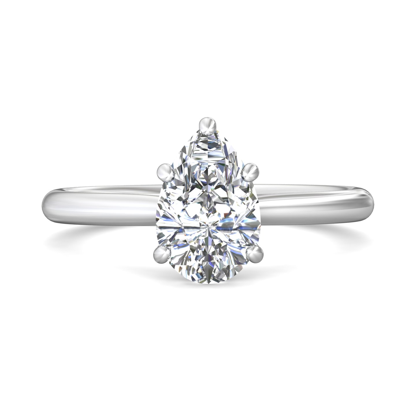 Platinum Oval Diamond Engagement Ring