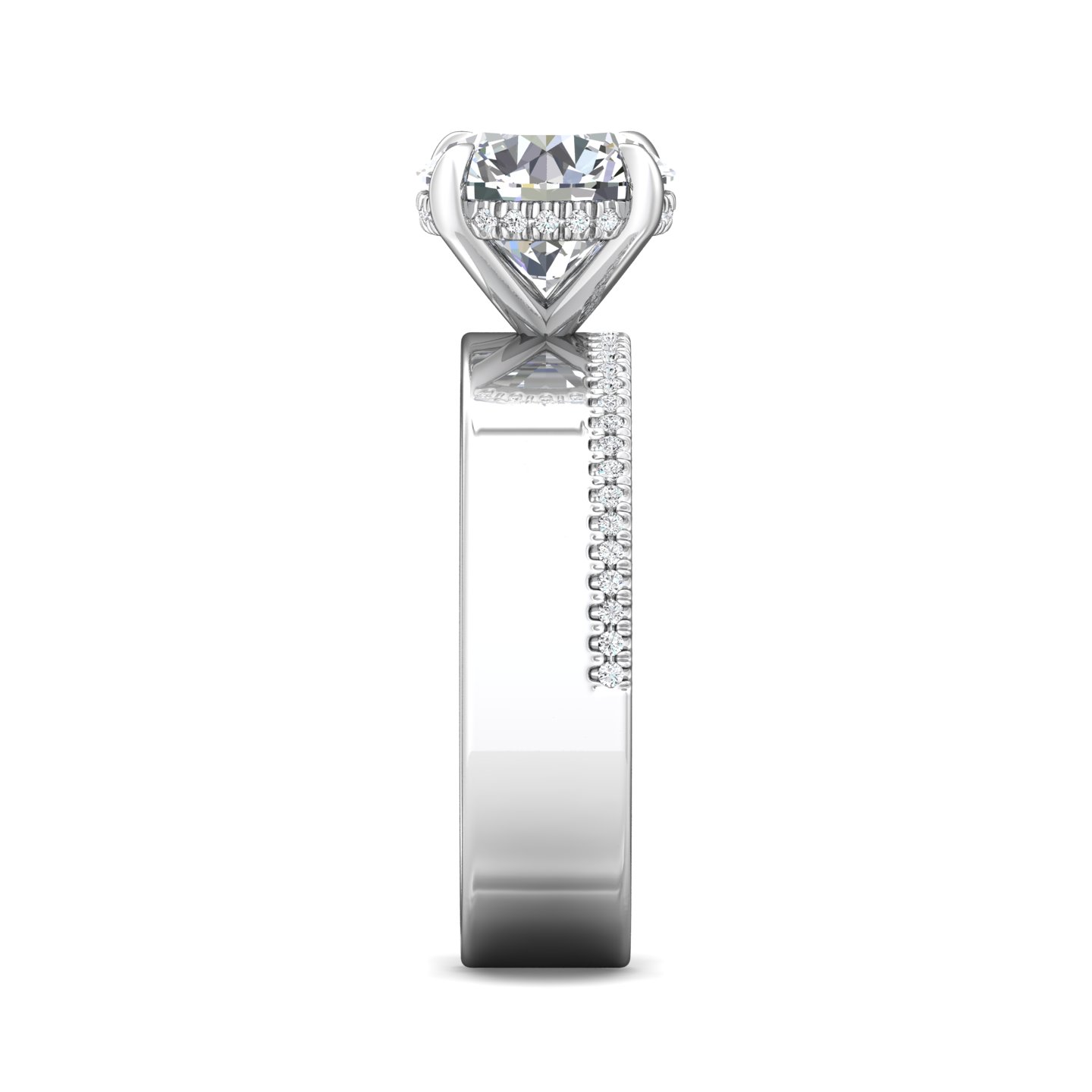 Platinum Round Diamond Engagement Ring