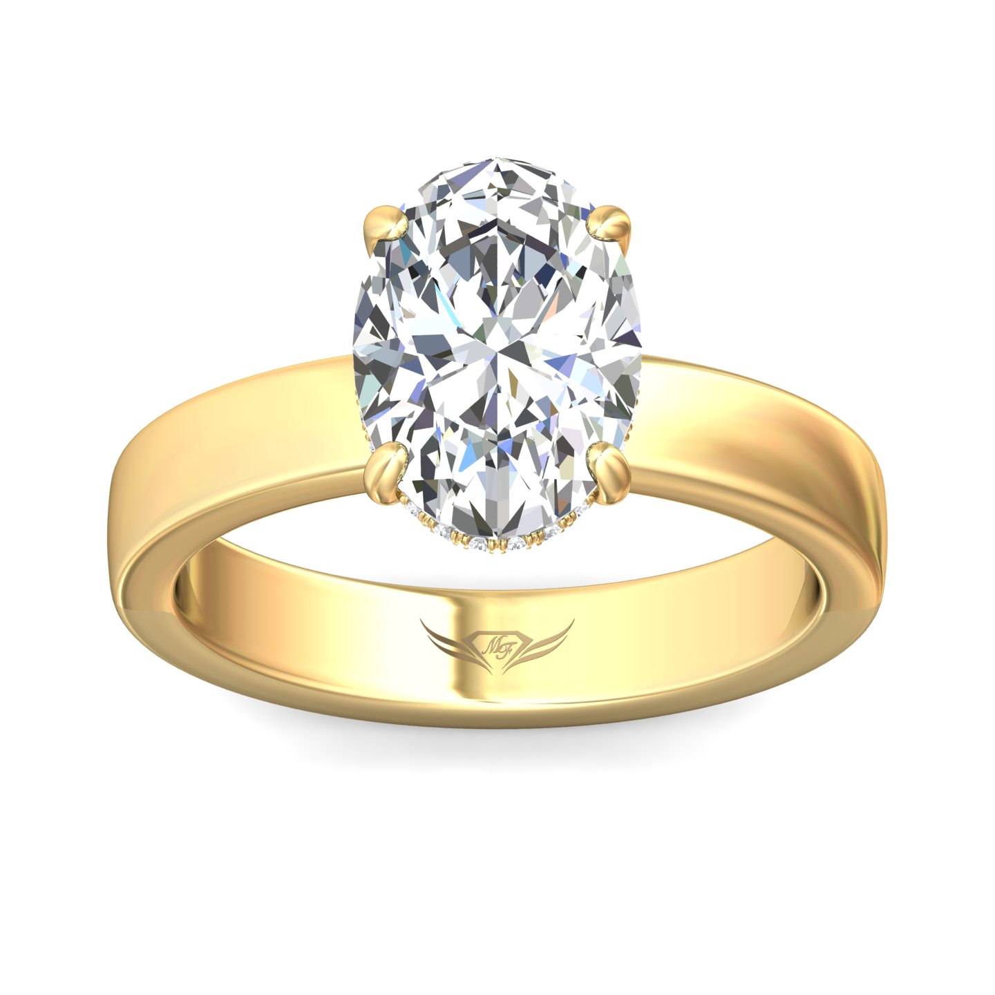 14K Yellow Gold Solitaire Engagement Ring