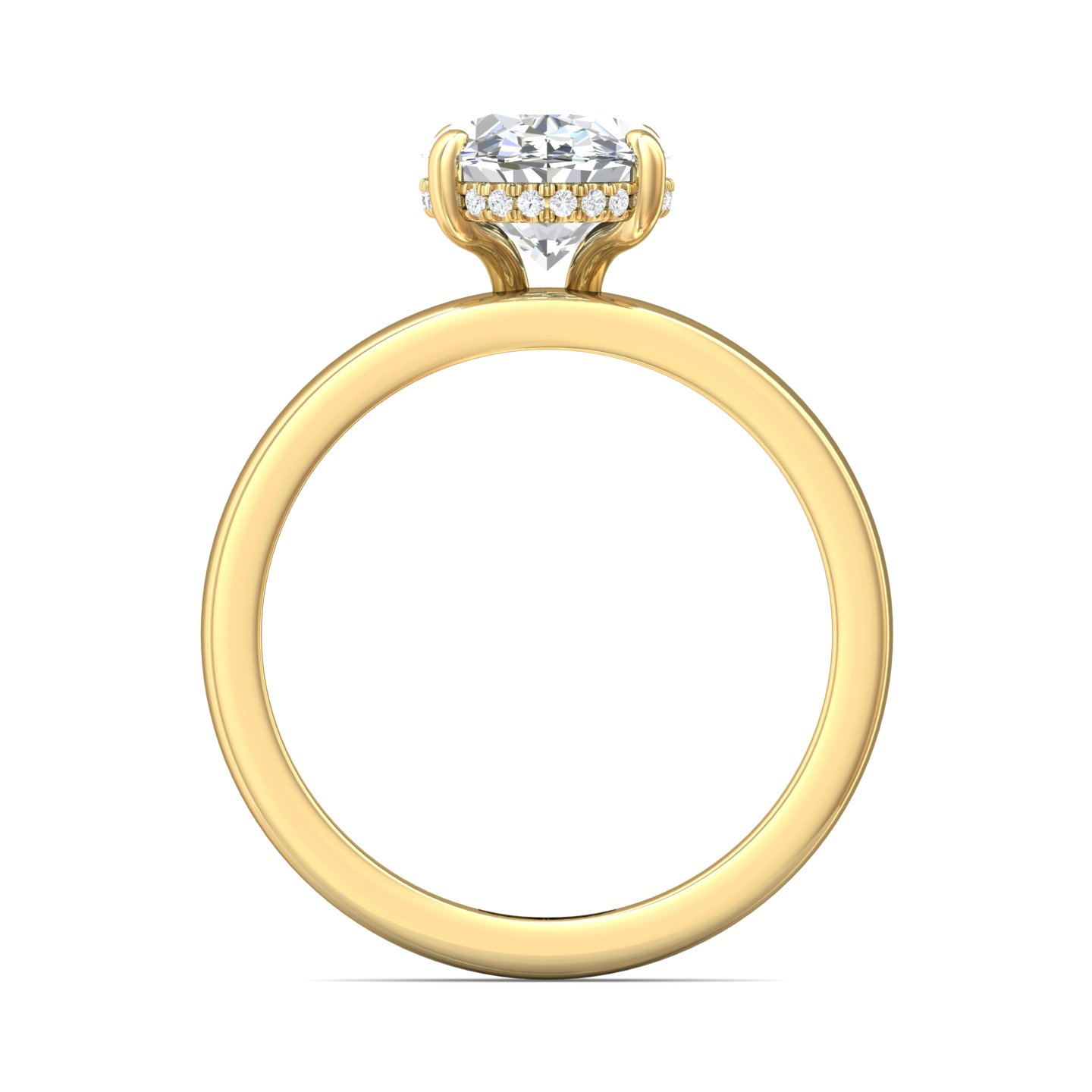 14K Yellow Gold Solitaire Engagement Ring