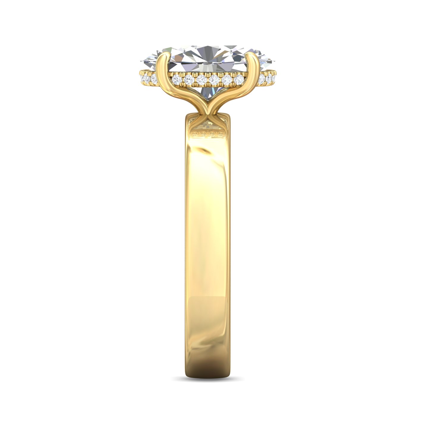 14K Yellow Gold Solitaire Engagement Ring