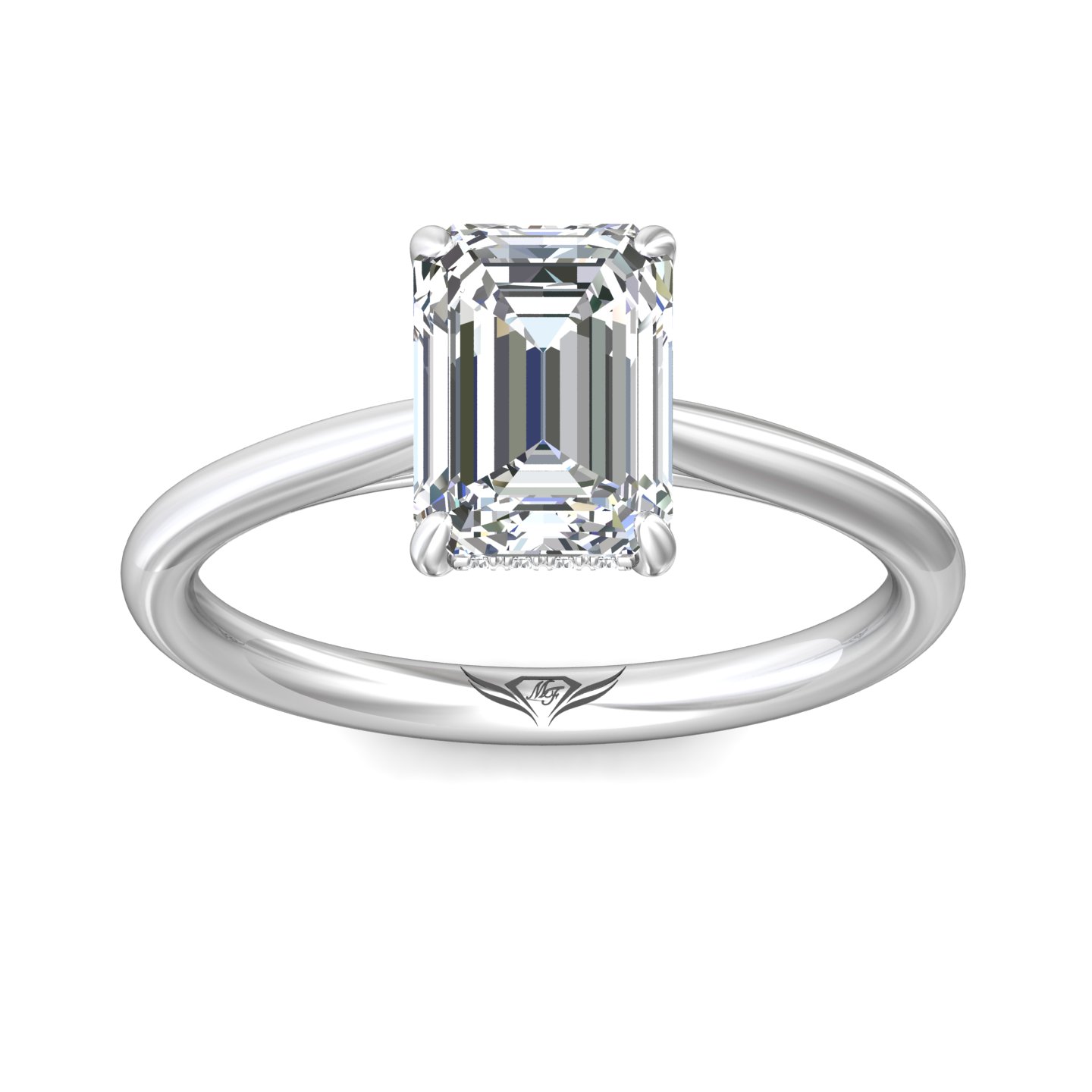 Platinum Oval Diamond Engagement Ring