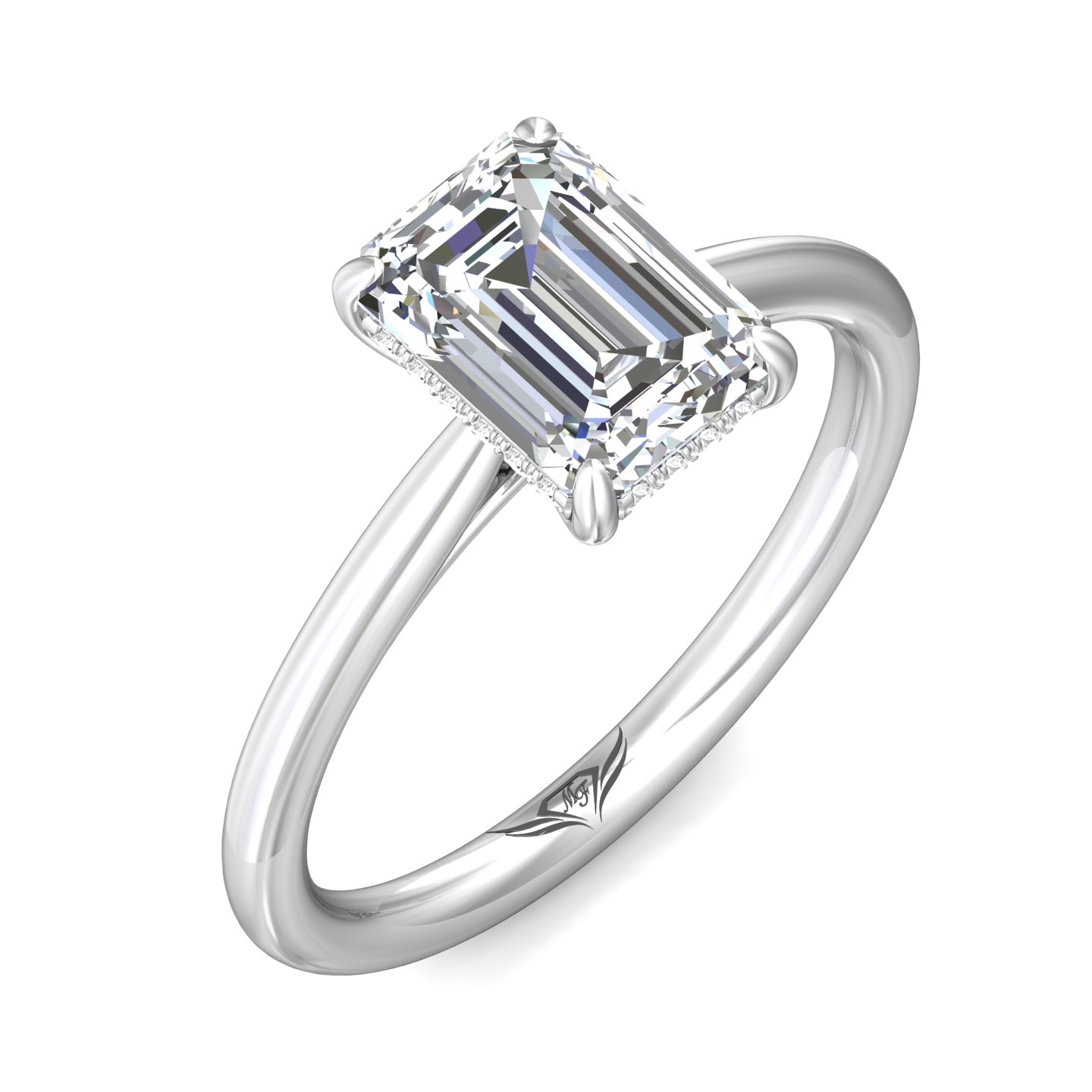 Platinum Oval Diamond Engagement Ring
