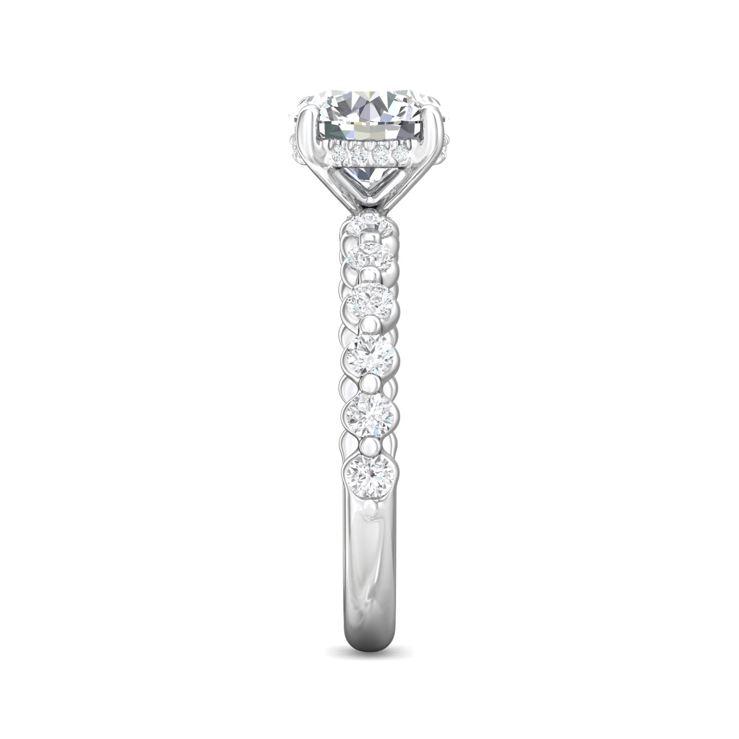 Platinum Round Diamond Engagement Ring