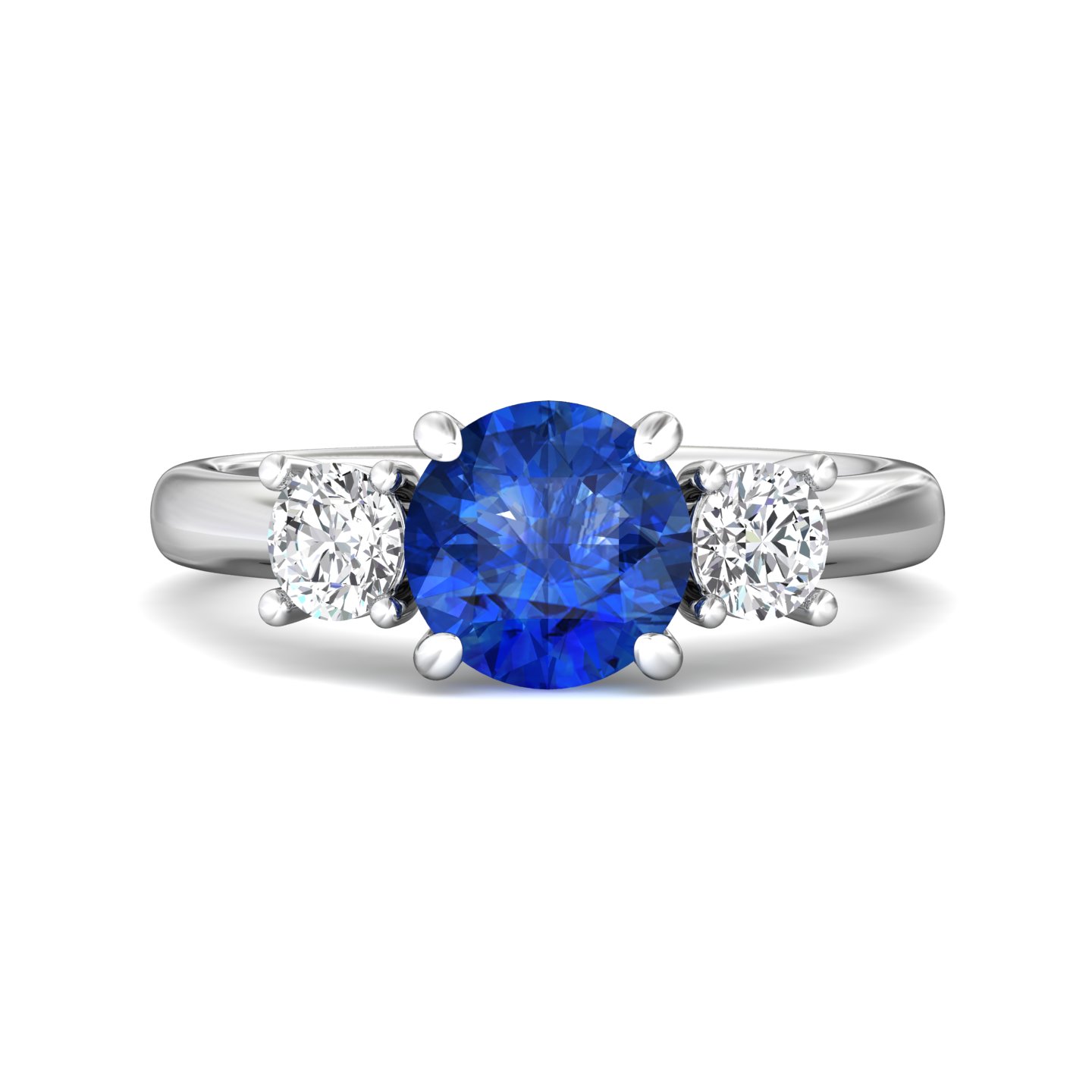 Platinum Round Diamond Engagement Ring