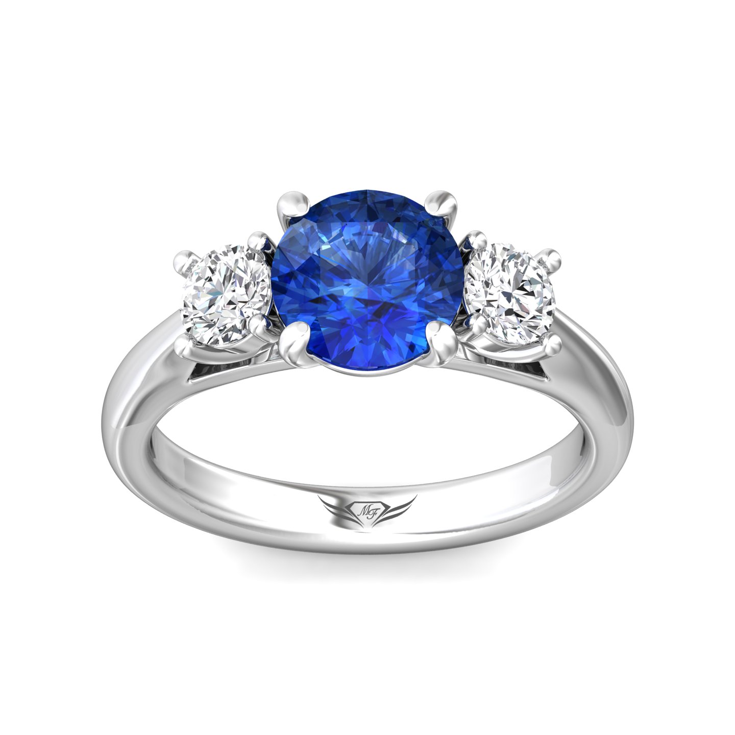 Platinum Round Diamond Engagement Ring