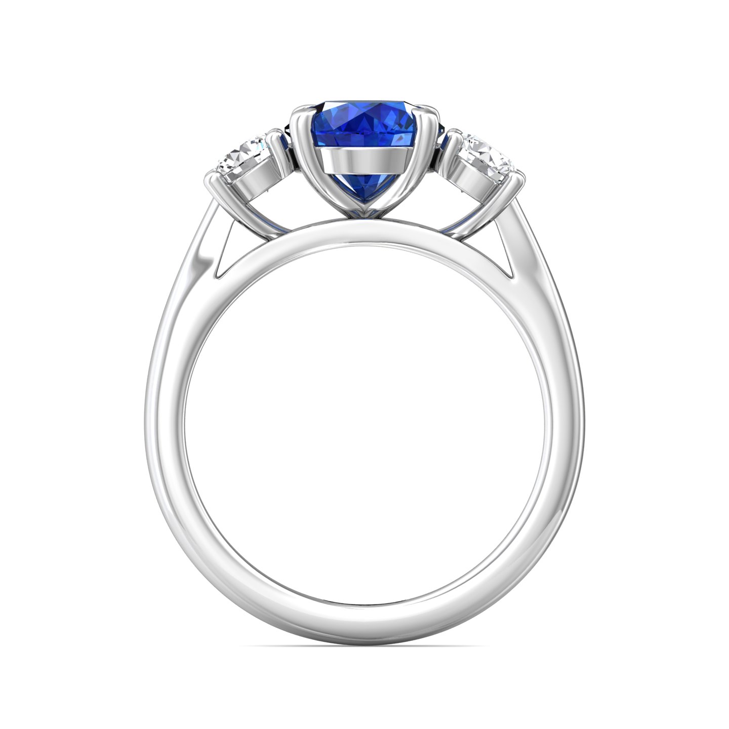 Platinum Round Diamond Engagement Ring