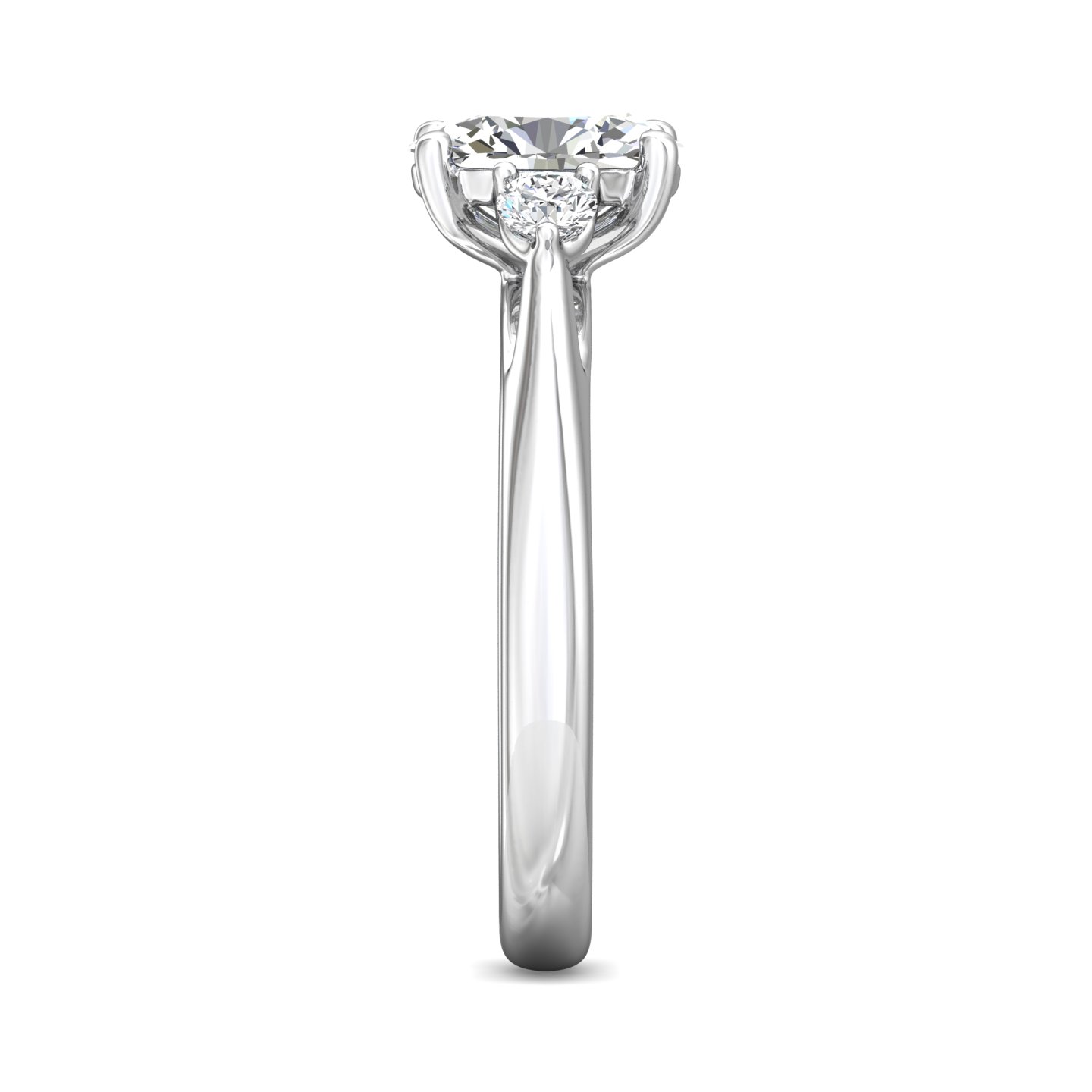 Platinum Oval Diamond Engagement Ring