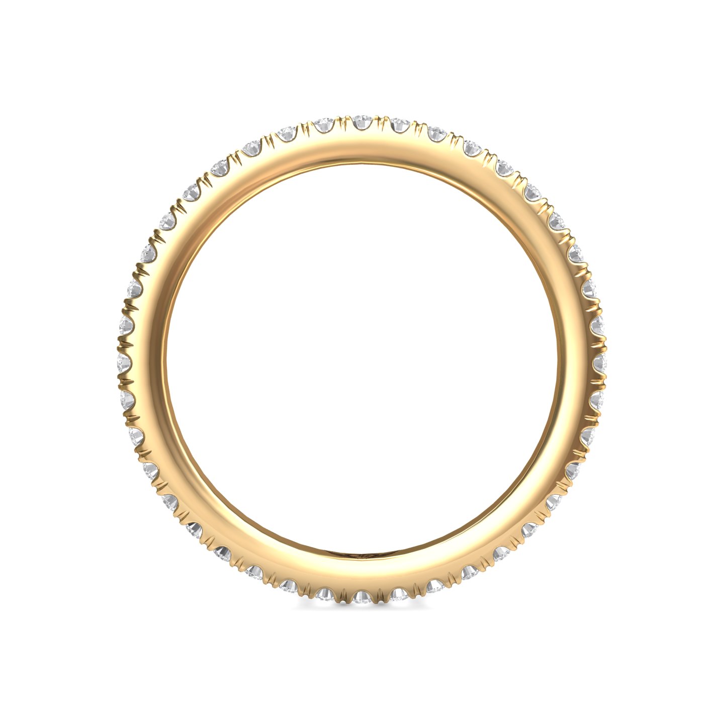 18K Yellow Gold Diamond Wedding Band