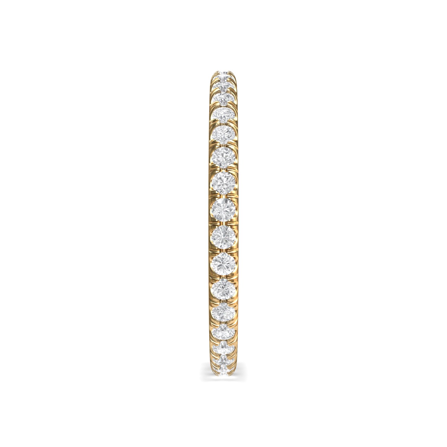18K Yellow Gold Diamond Wedding Band