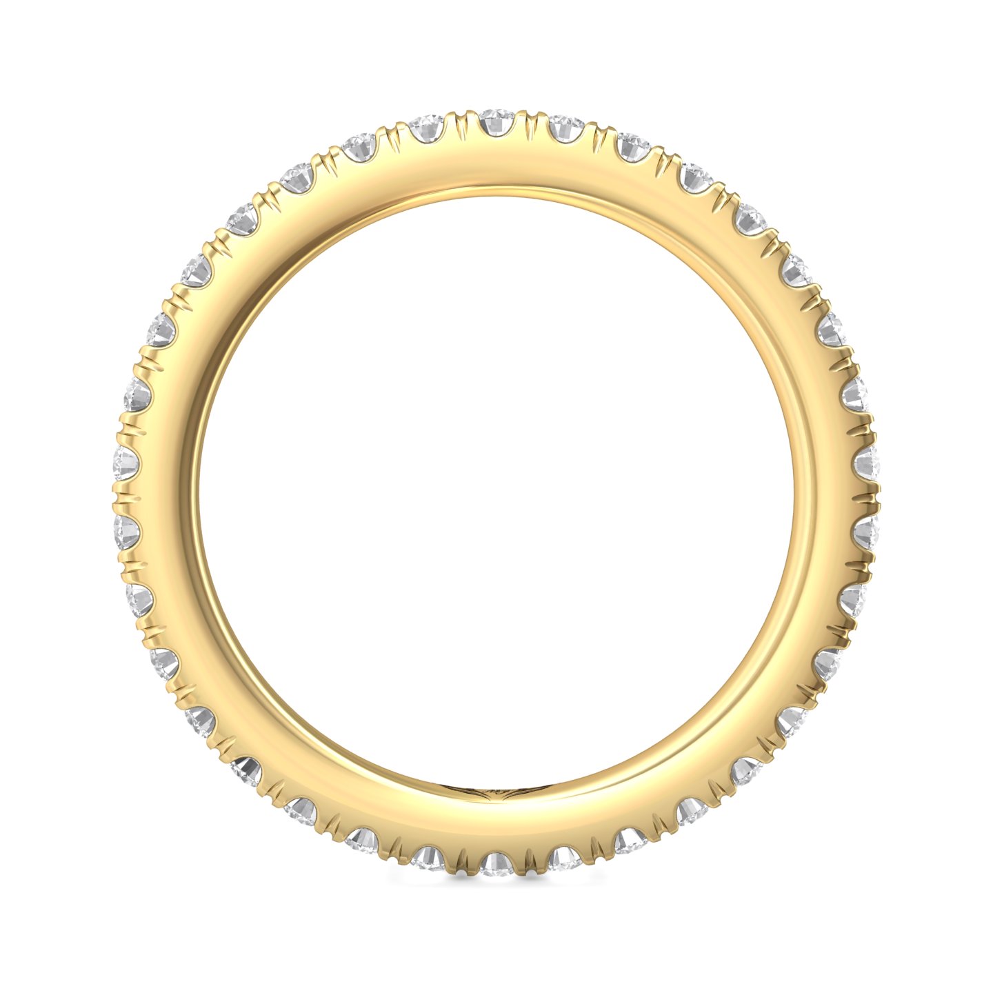 18K Yellow Gold Diamond Wedding Band