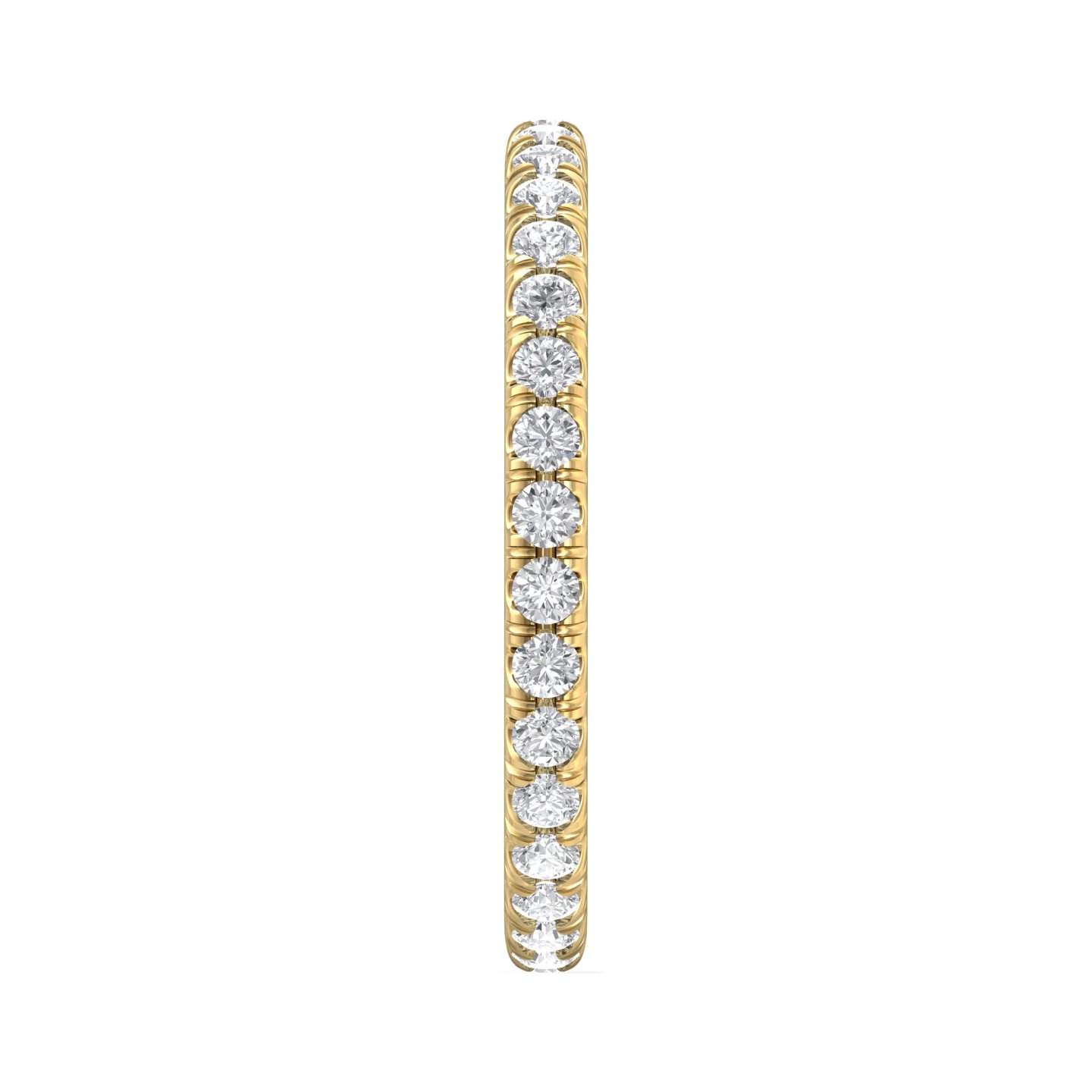 18K Yellow Gold Diamond Wedding Band
