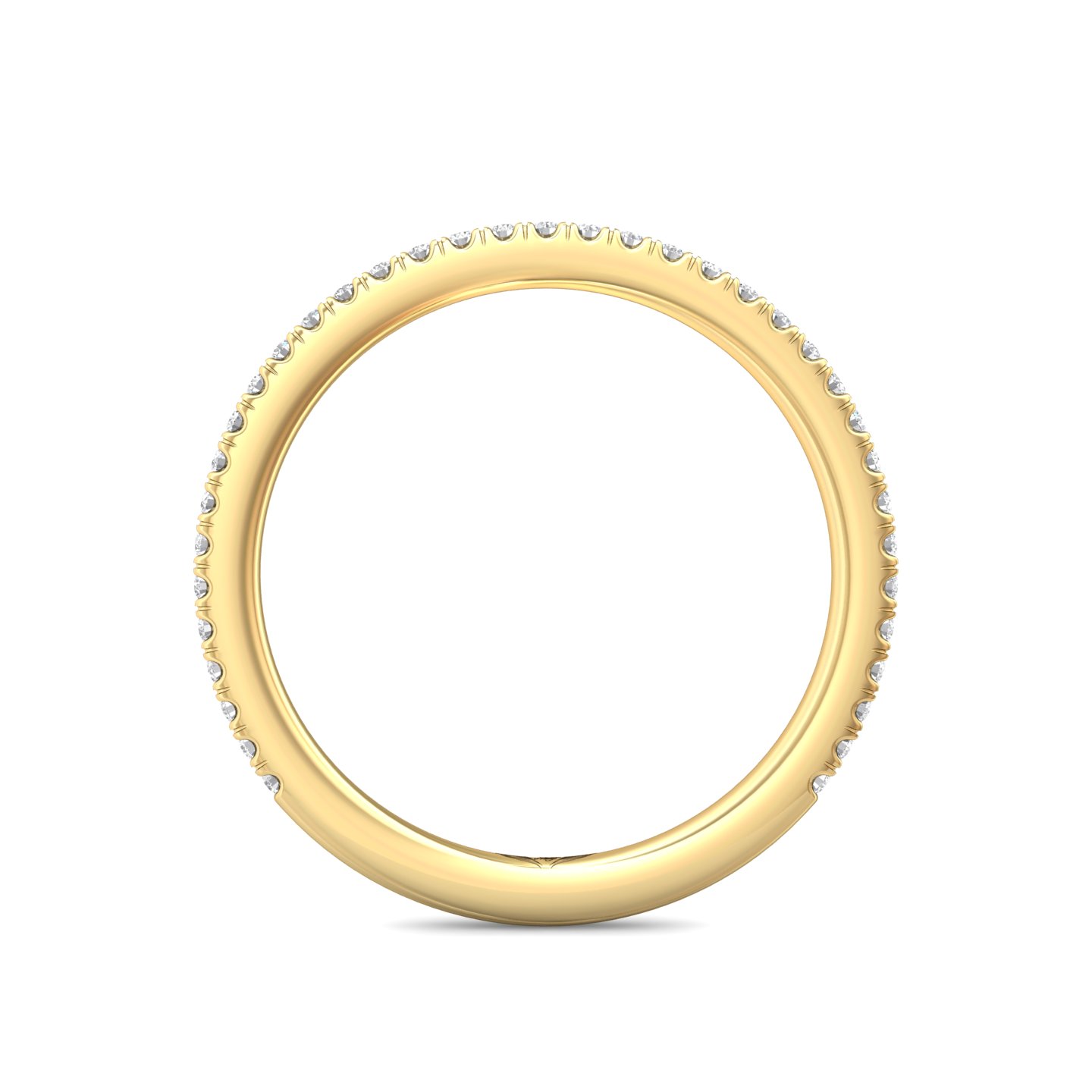 14K Yellow Gold Diamond Wedding Band