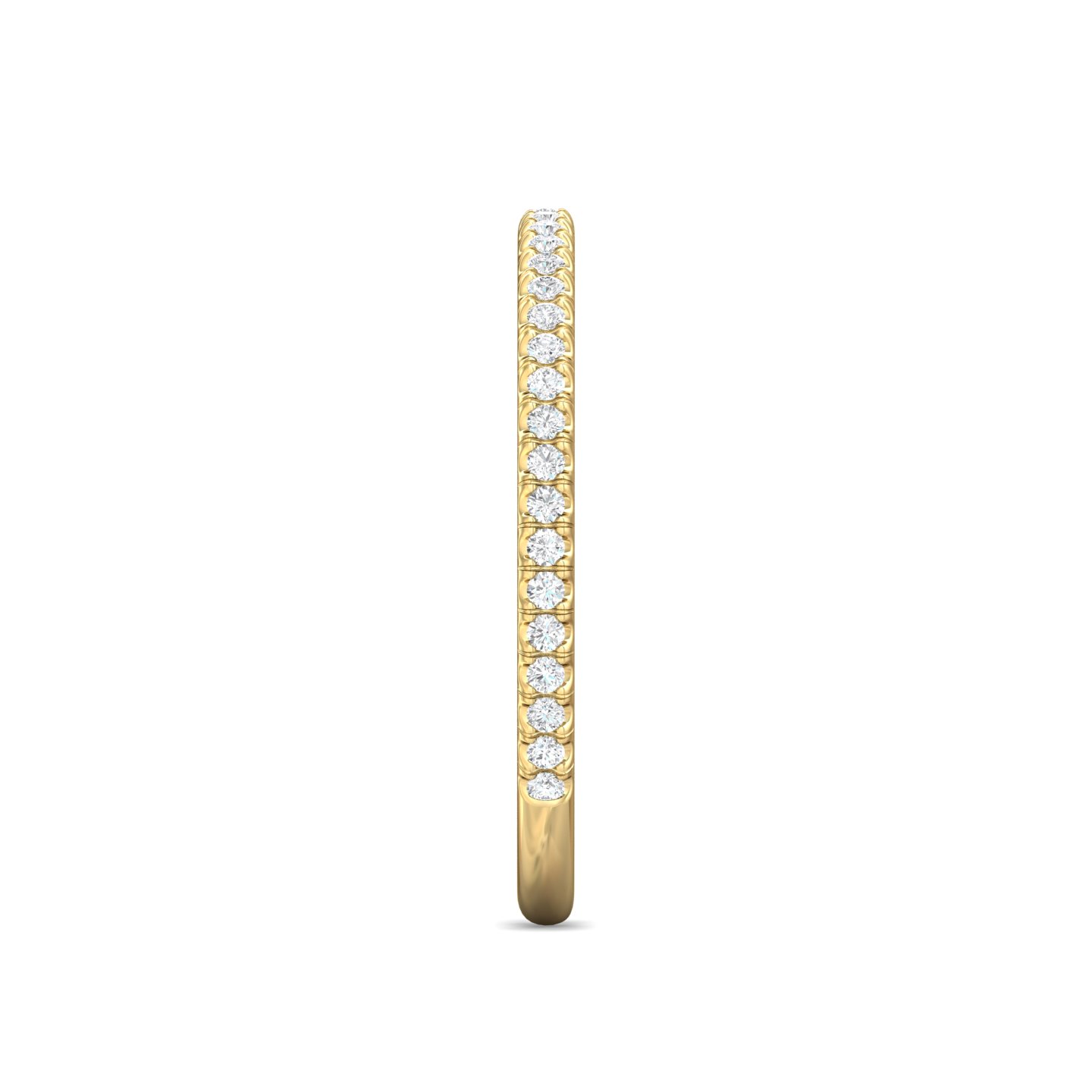 14K Yellow Gold Diamond Wedding Band