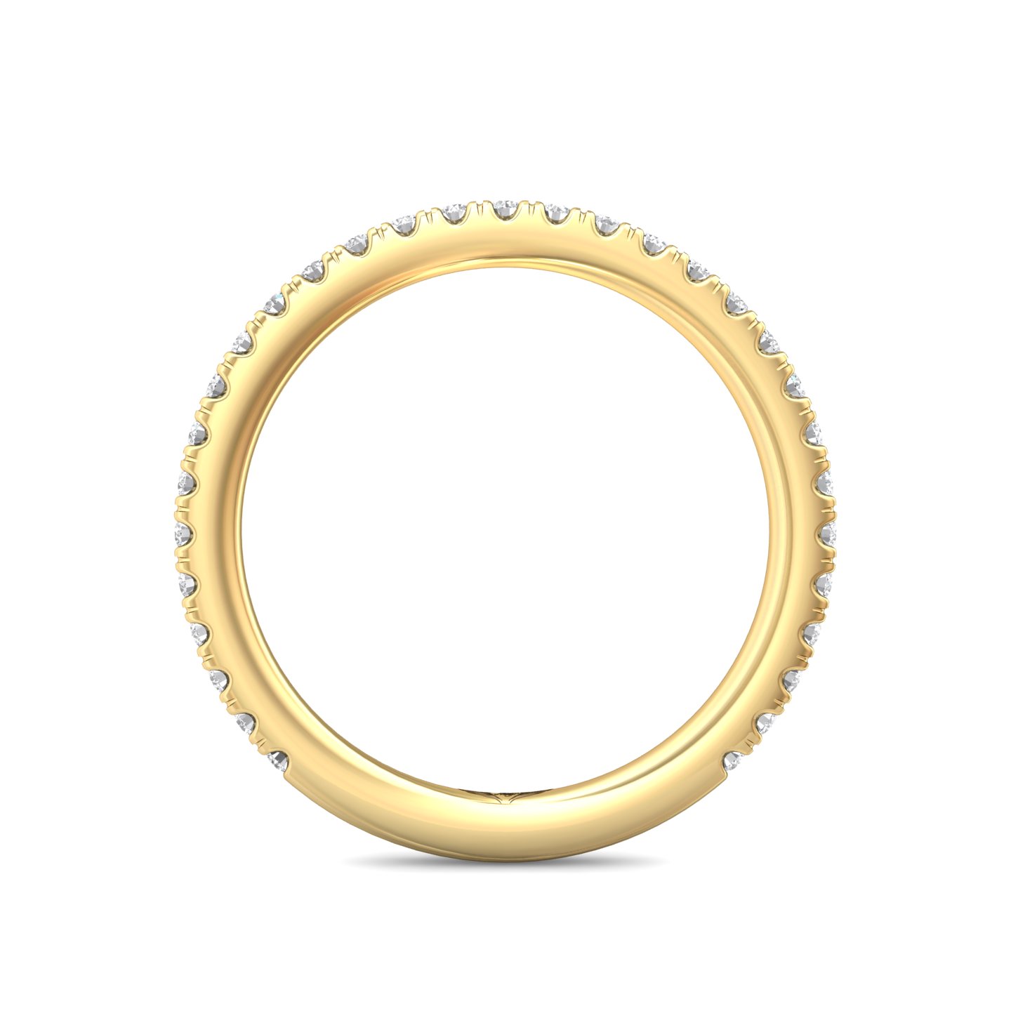 14K Yellow Gold Diamond Wedding Band